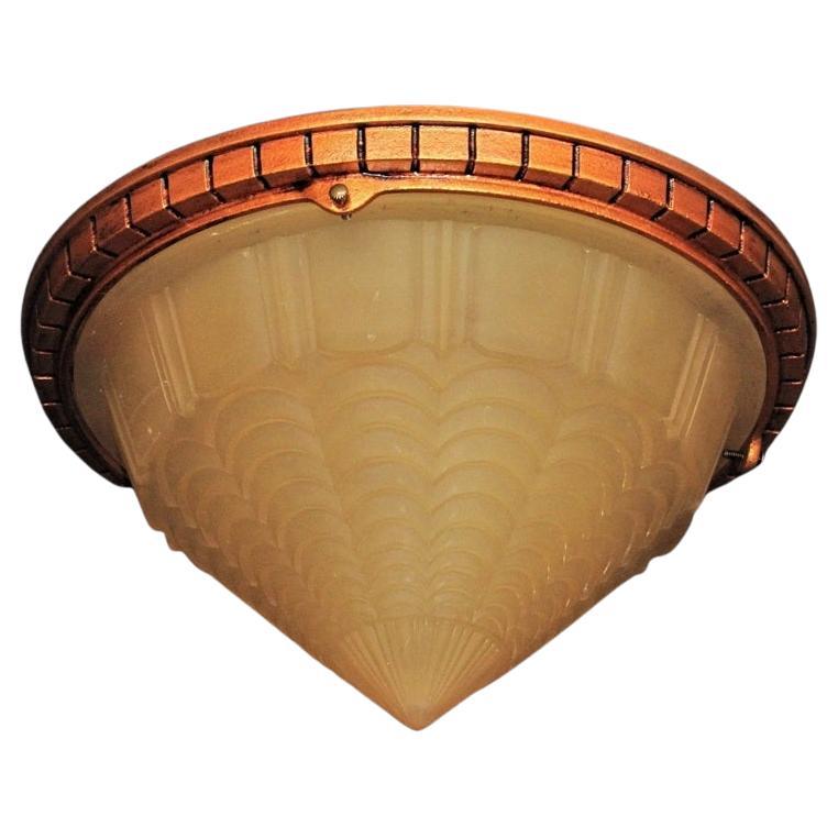 Vintage Short Drop Art Deco Ceiling Fixture Vintage Lights