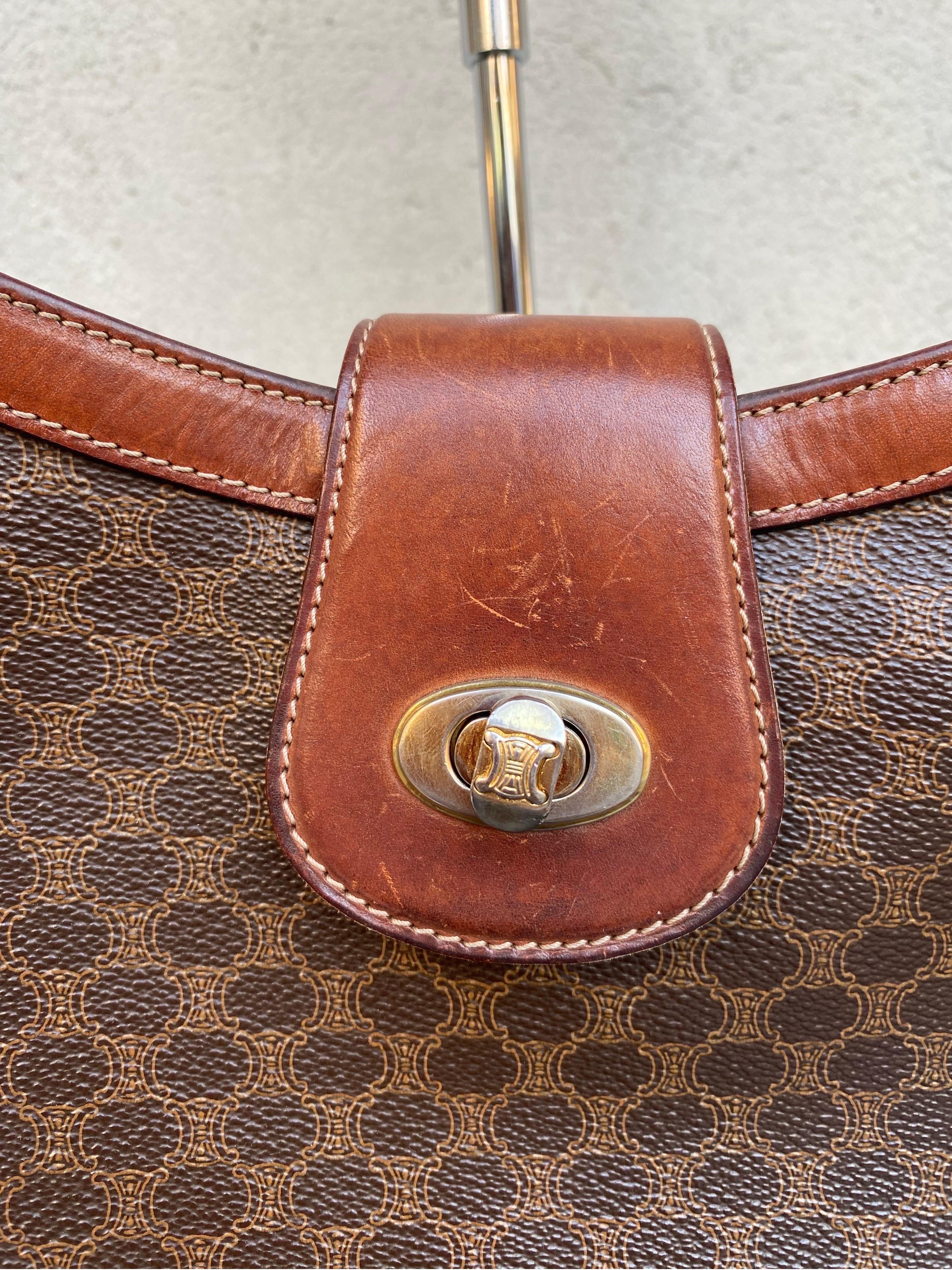 Vintage shoulder bag Celine monogram In Good Condition In Carnate, IT