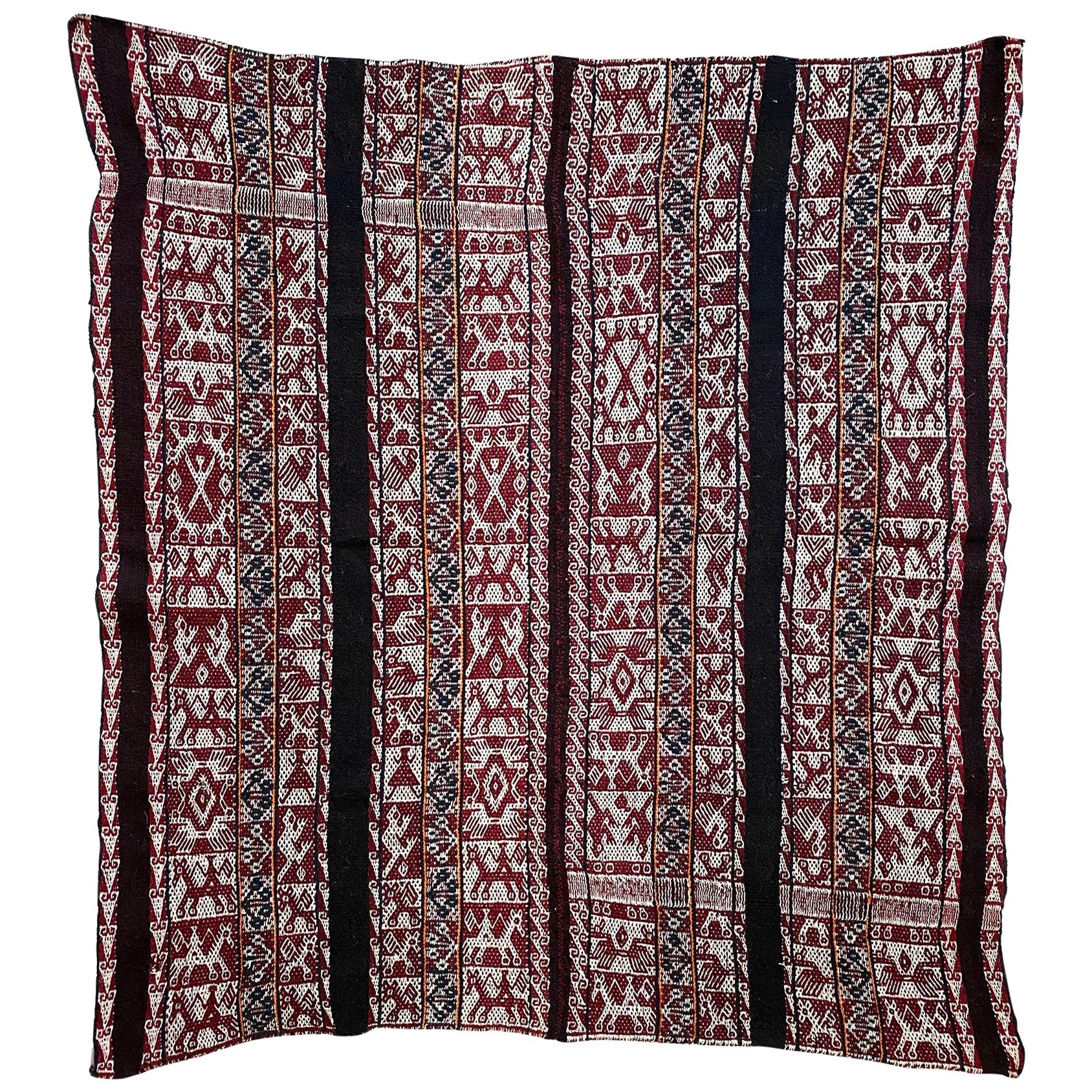 Vintage Shoulder 'Manta' or Carrying Cloth, Quechua People, Sacred Valley,  Peru For Sale at 1stDibs | manta cloth, manta en quechua, manta quechua