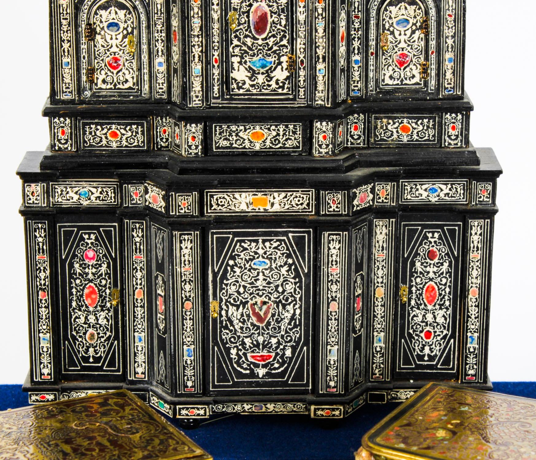 Vintage Showcase of French Miniature Furniture Mid 20th Century 6