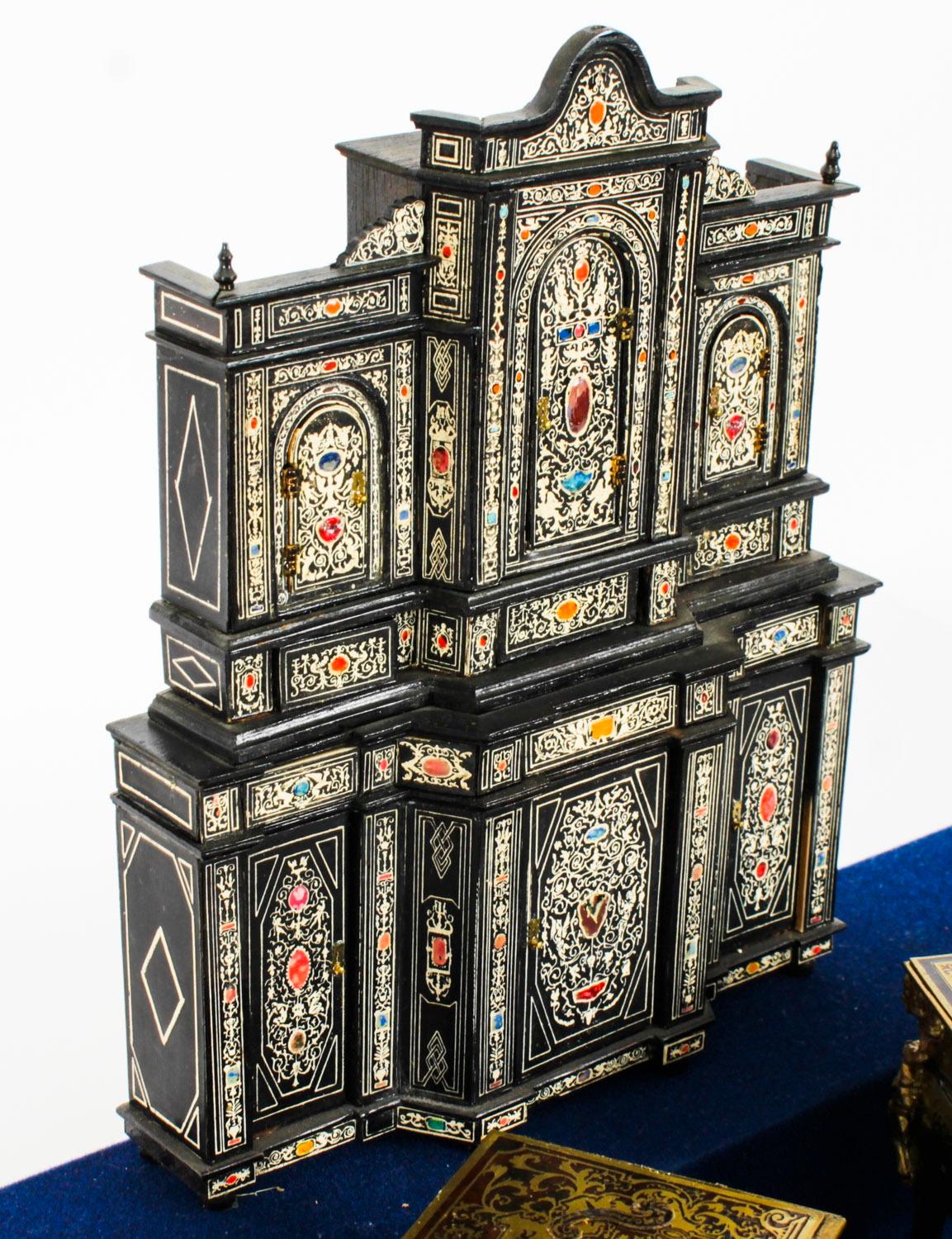 Vintage Showcase of French Miniature Furniture Mid 20th Century 4