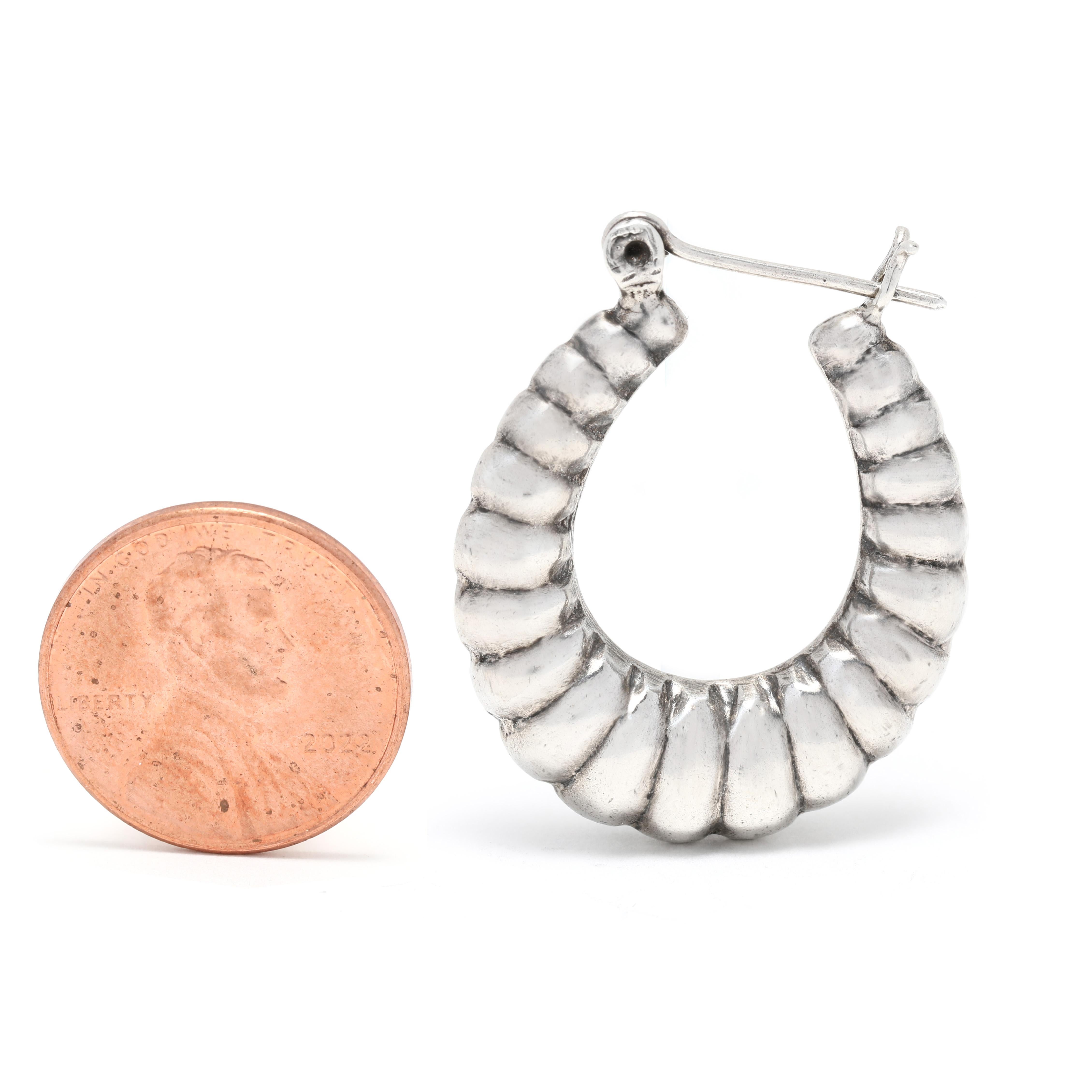 sterling silver shrimp earrings
