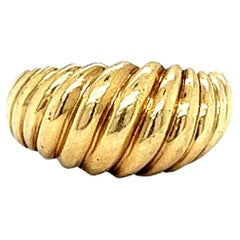 Vintage Shrimp Ring 14k Gold Ring