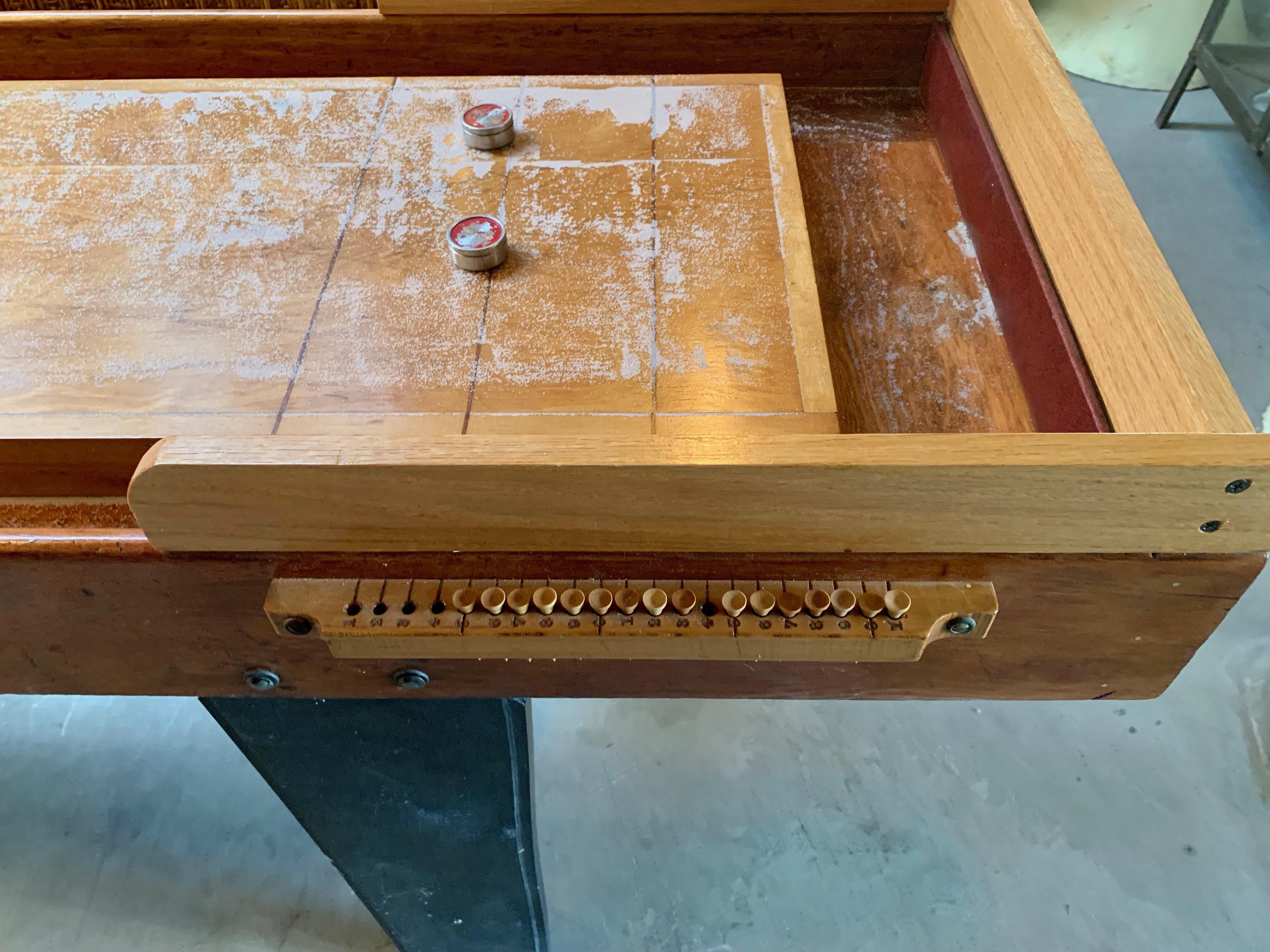 Vintage Shuffleboard Bowling Table 6