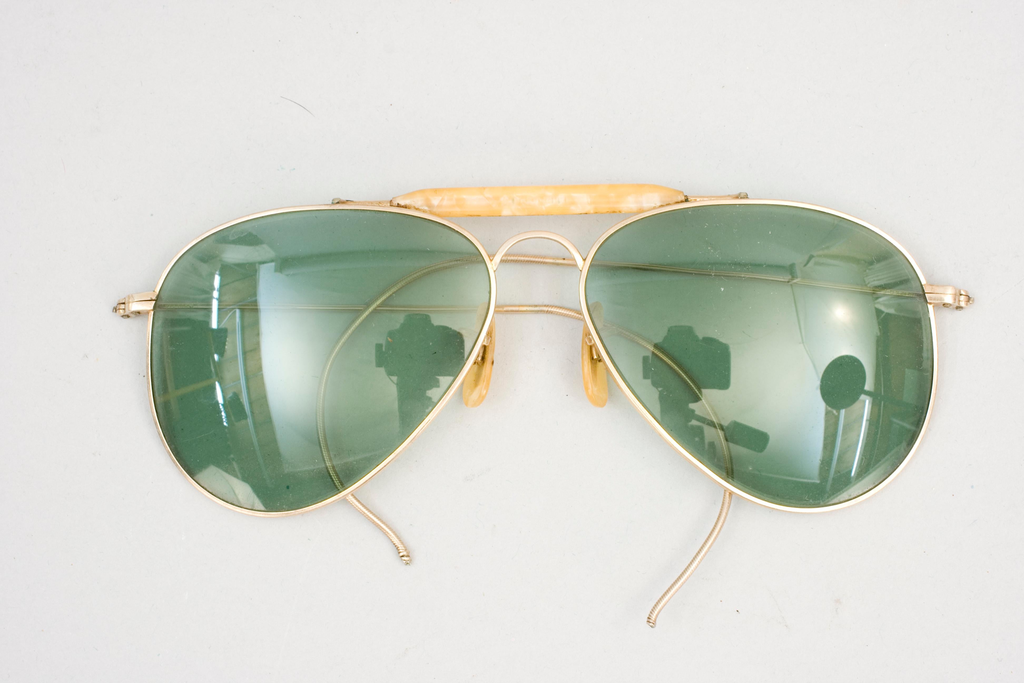 old aviator sunglasses