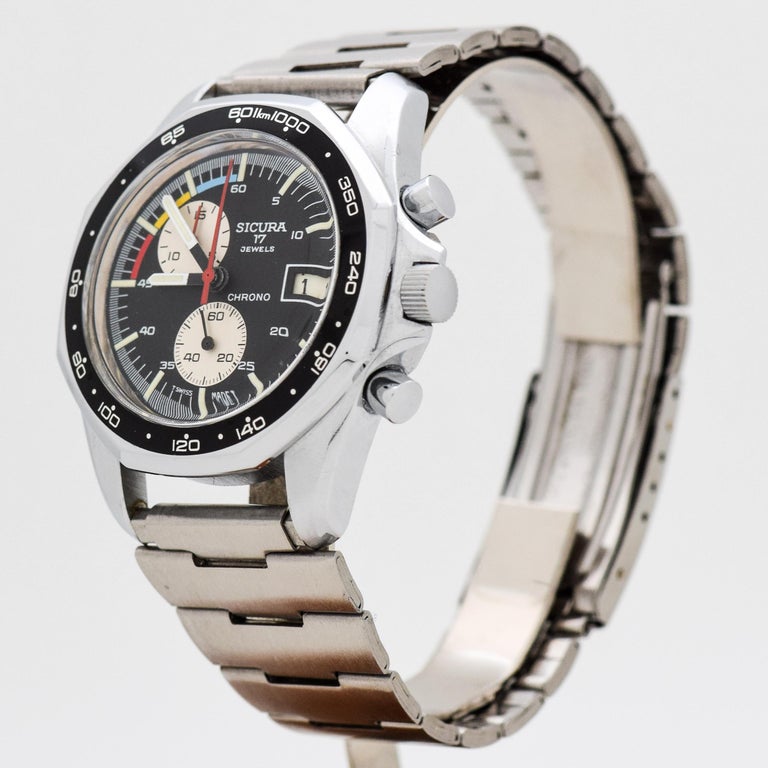 Montre Chronographe Vintage Wittnauer – Années 1940 – Acier Inoxydable 32 Mm – Mouvement 17 Rubis – Occasion