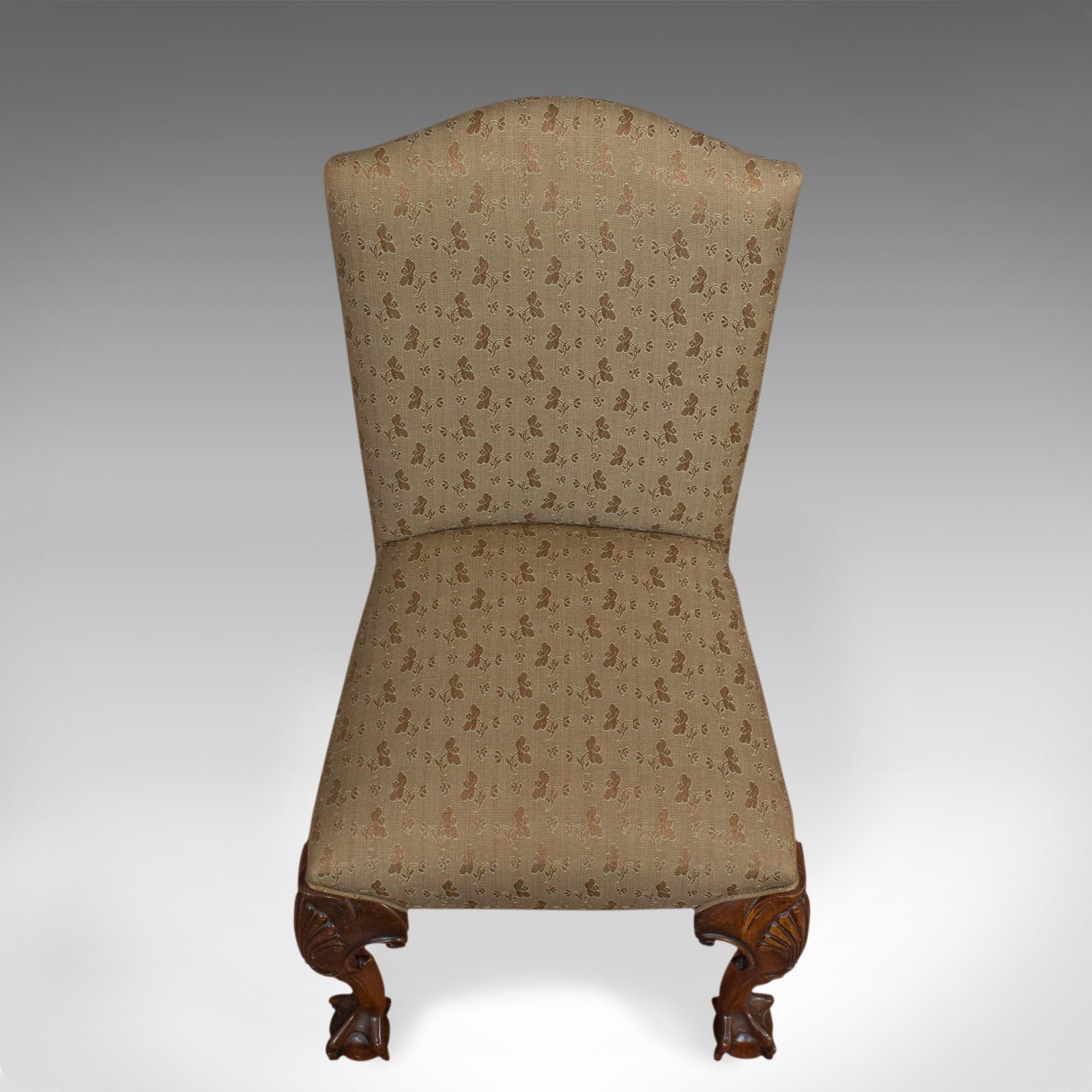 Vintage Side Chair, English, Mahogany, Georgian Revival, Drawing Room 1