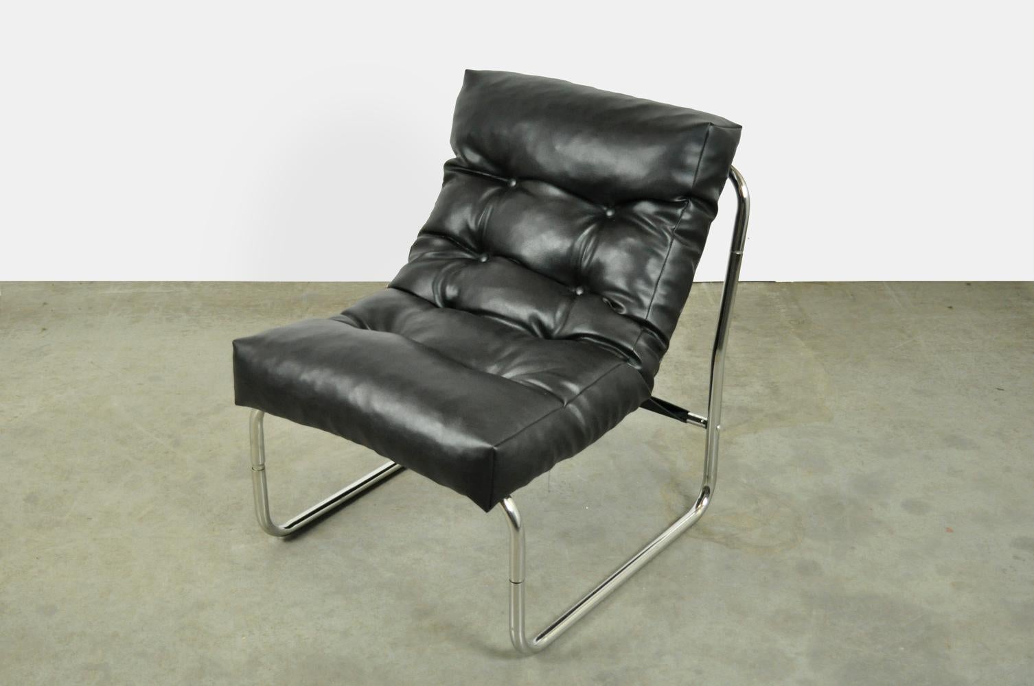 Vintage side chair, model Pixi, by Gillis Lundgren for IKEA, 1970s In Good Condition In Deventer, NL