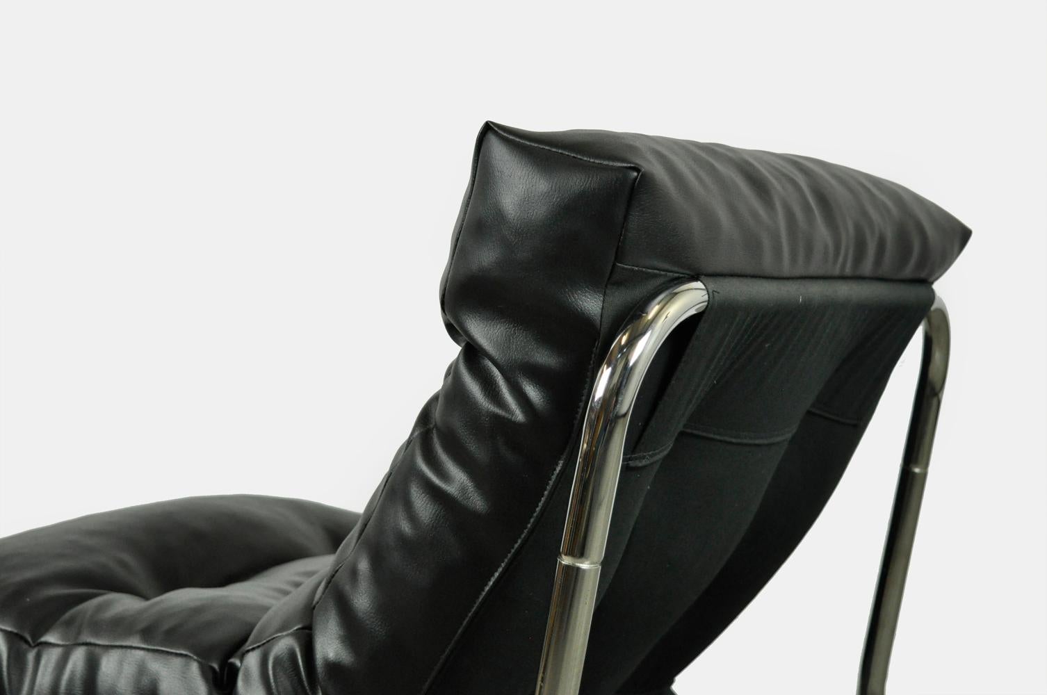 Metal Vintage side chair, model Pixi, by Gillis Lundgren for IKEA, 1970s