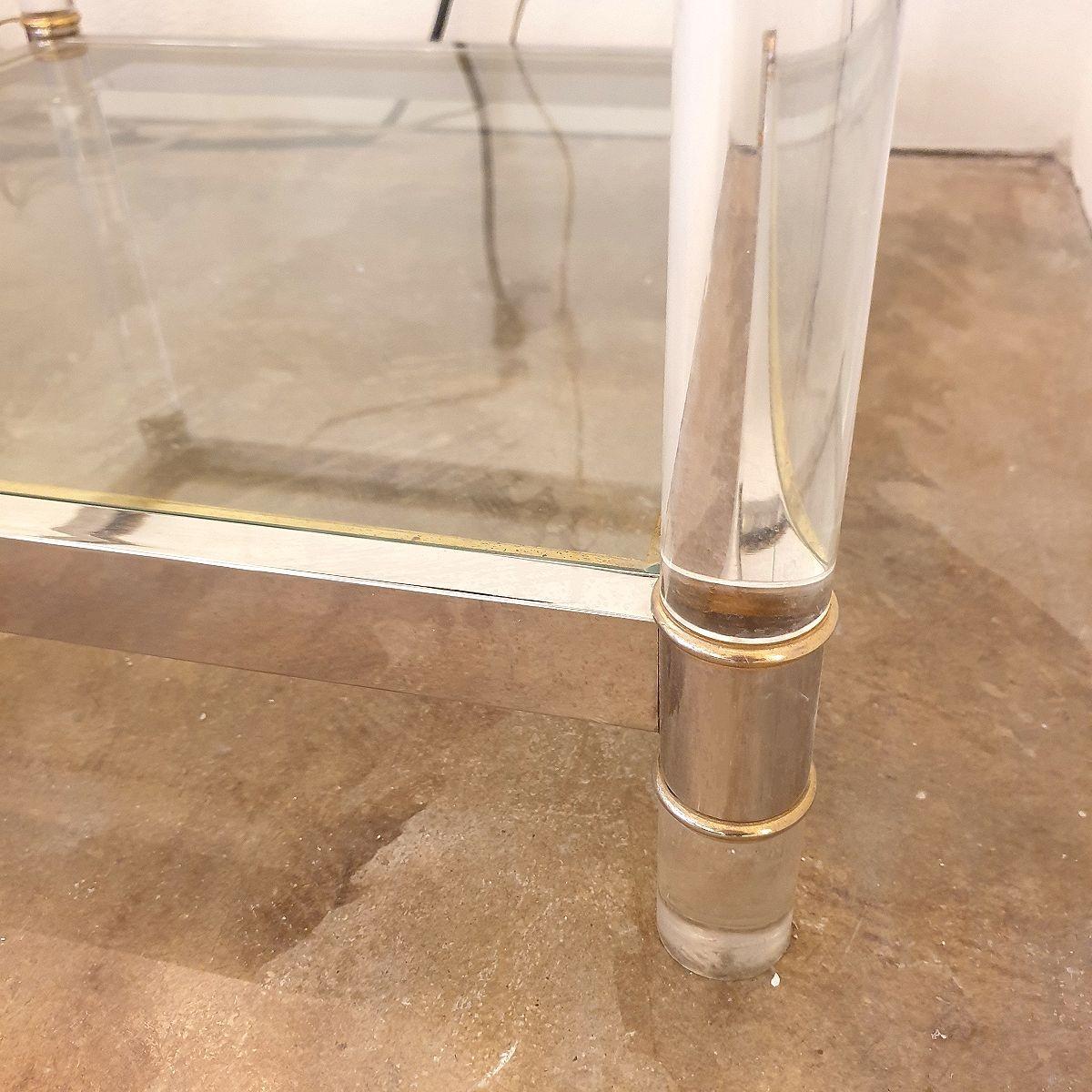 Vintage Side - Coffee table, Maison Jansen style For Sale 3