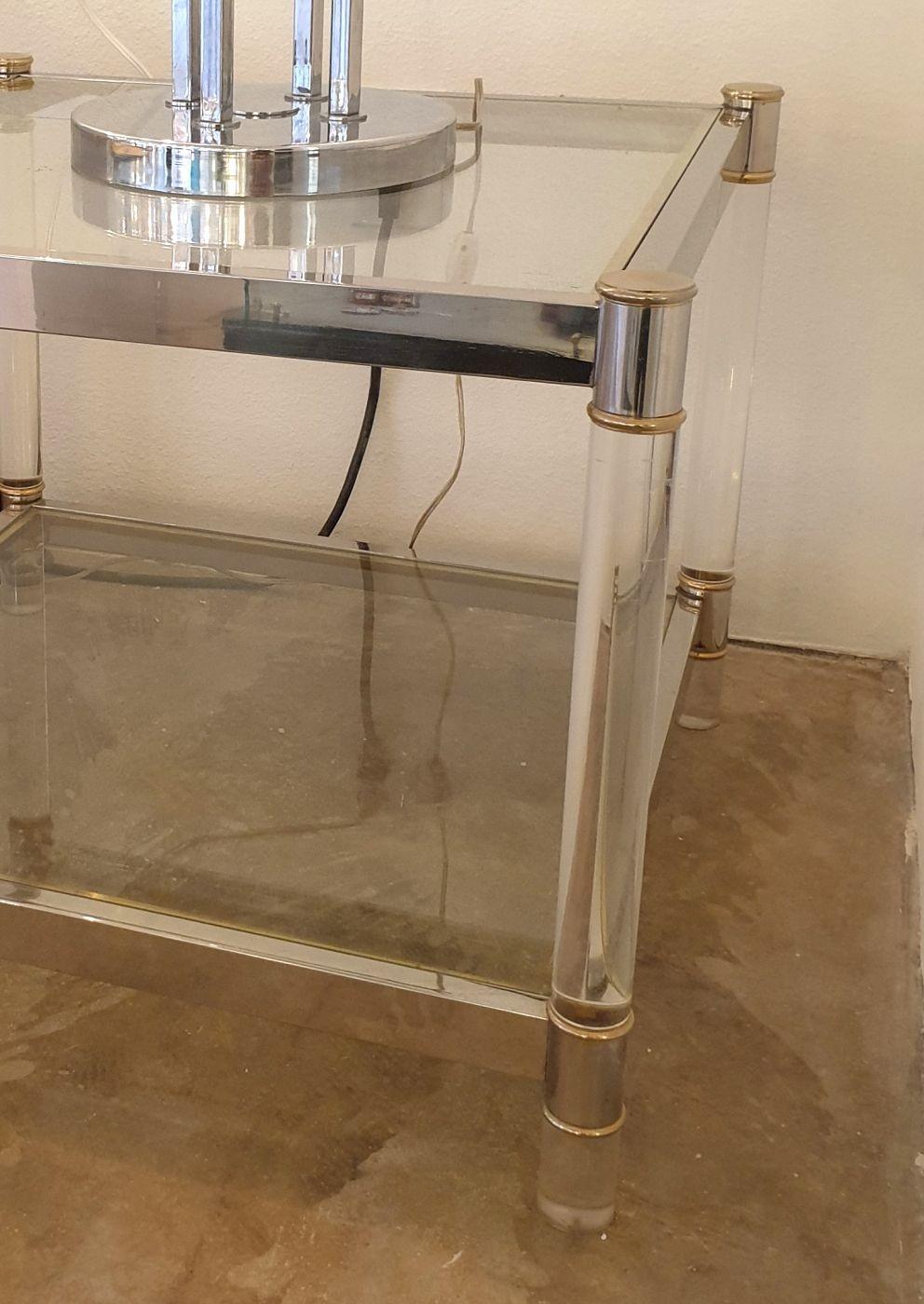 Vintage Side - Coffee table, Maison Jansen style For Sale 4