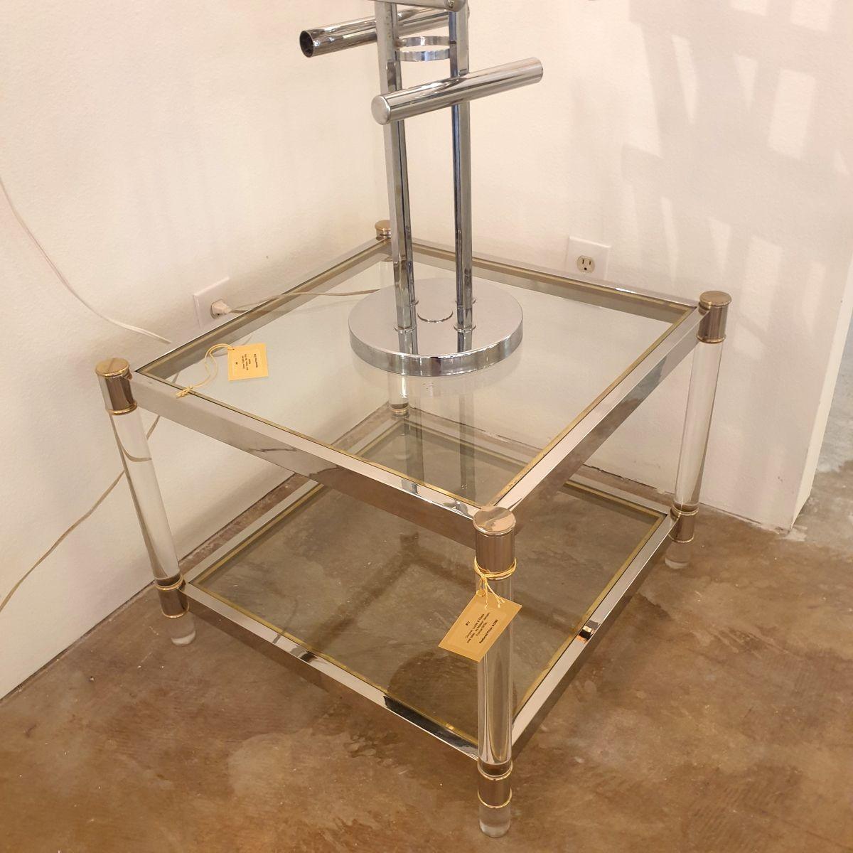 French Vintage Side - Coffee table, Maison Jansen style For Sale