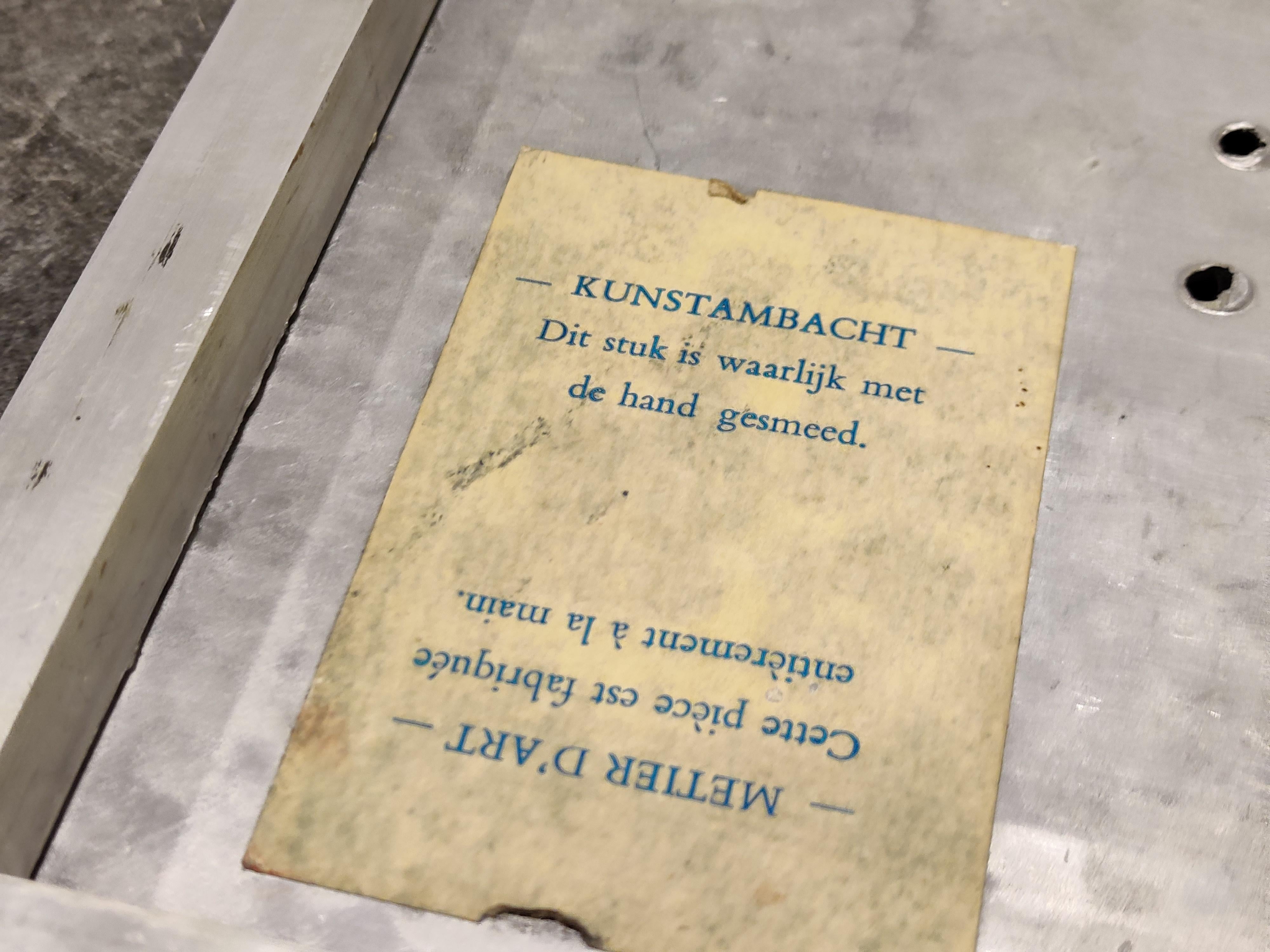 Beistelltisch im Vintage-Stil von Willy Luyckx für Aluclair, 1970er Jahre (Ende des 20. Jahrhunderts) im Angebot