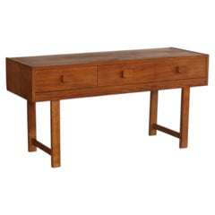 1960s Vintage Swedish Oak Chest of Drawers in Good Condition (Commode en chêne suédois en bon état)