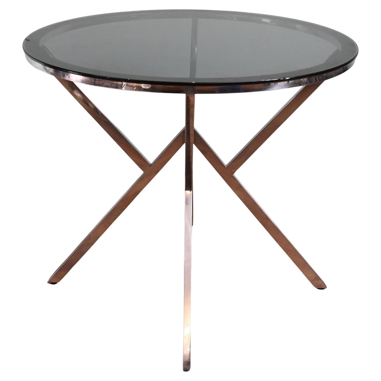 Vintage Side Table Chrome Metal Mikado 1960s