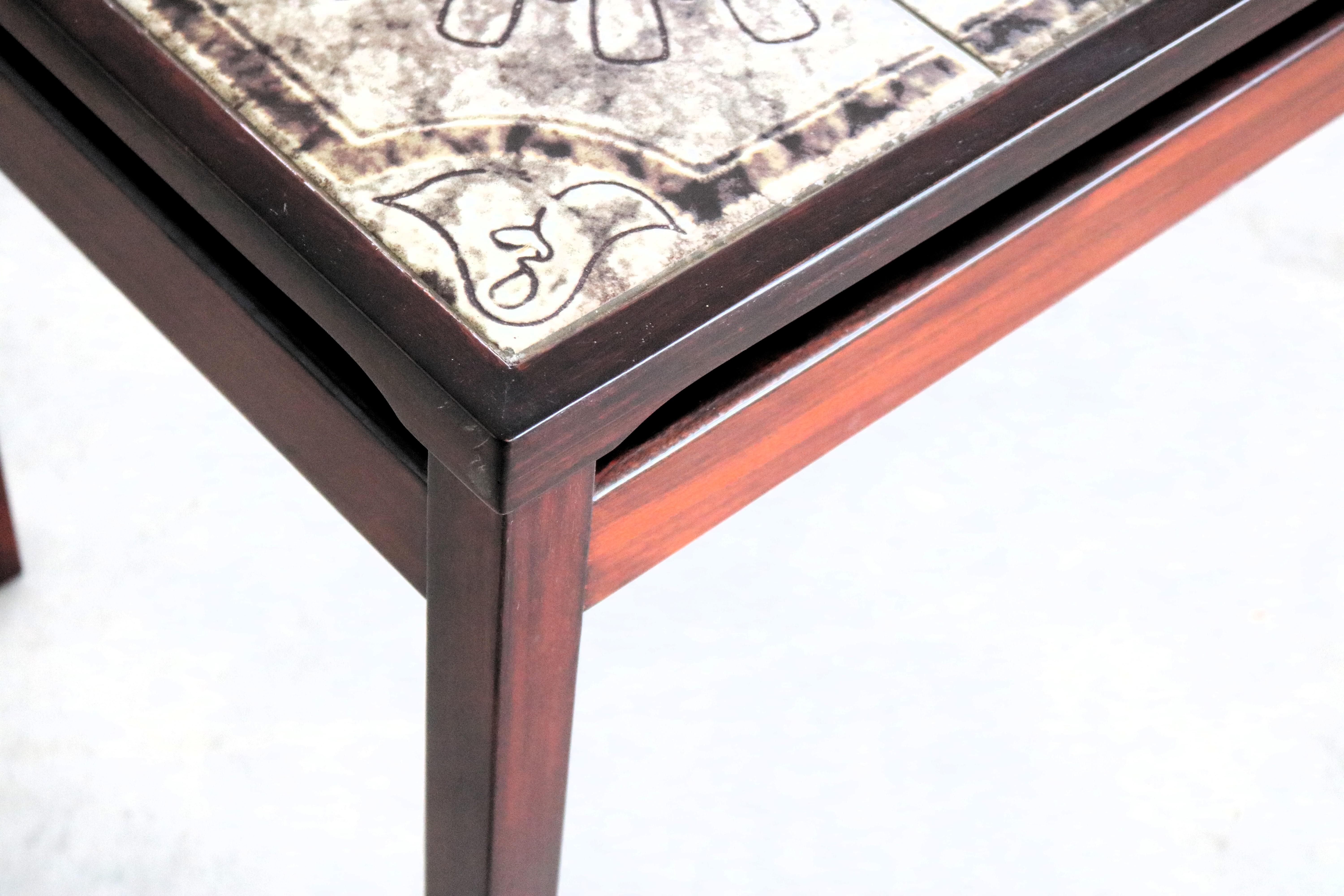 Vintage side table  coffee table  1960s  Danish For Sale 2