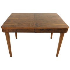 Vintage Side Table Walnut by Jindřich Halabala, 1950s