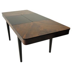 Vintage Side Table Walnut by Jindrich Halabala for UP Zavody, 1952