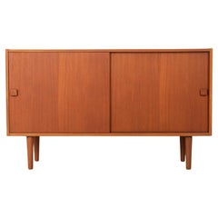Vintage Sideboard 60s in Teak Wood with Two Doors Danish Design