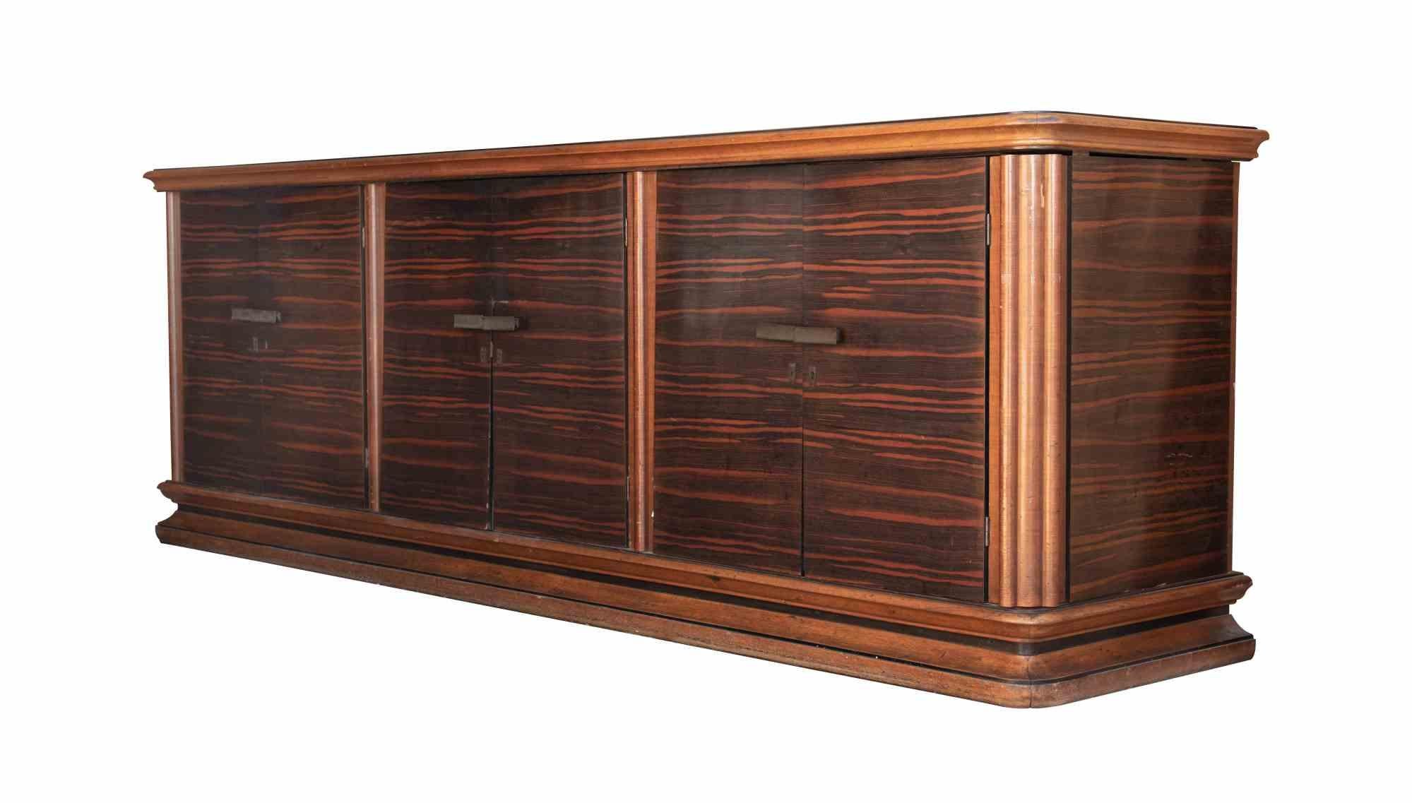 Modern Vintage Sideboard by Luciano Frigerio, 1970s For Sale