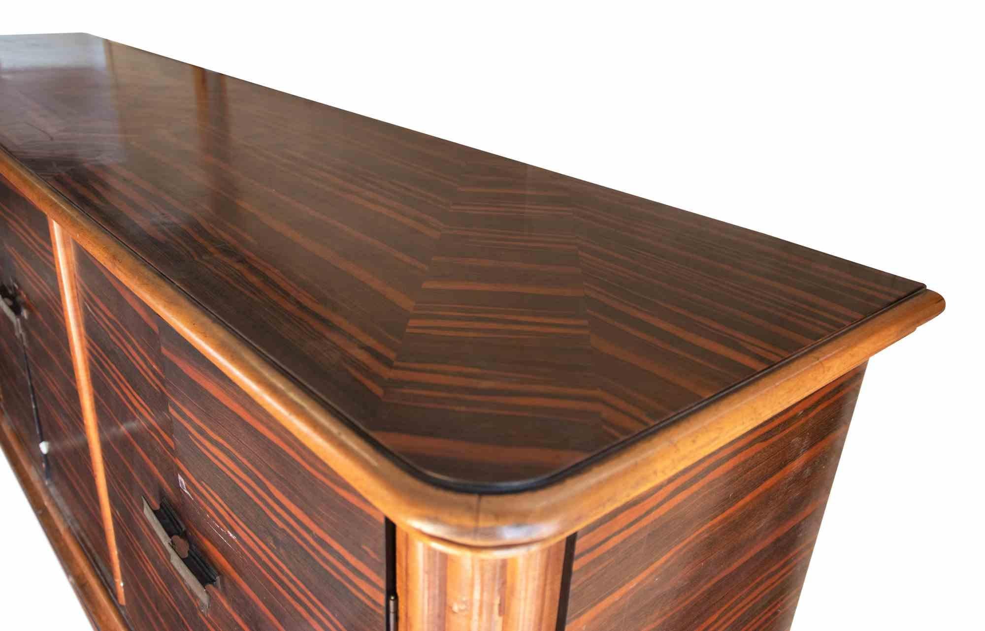 Bois Enfilade vintage de Luciano Frigerio, 1970 en vente