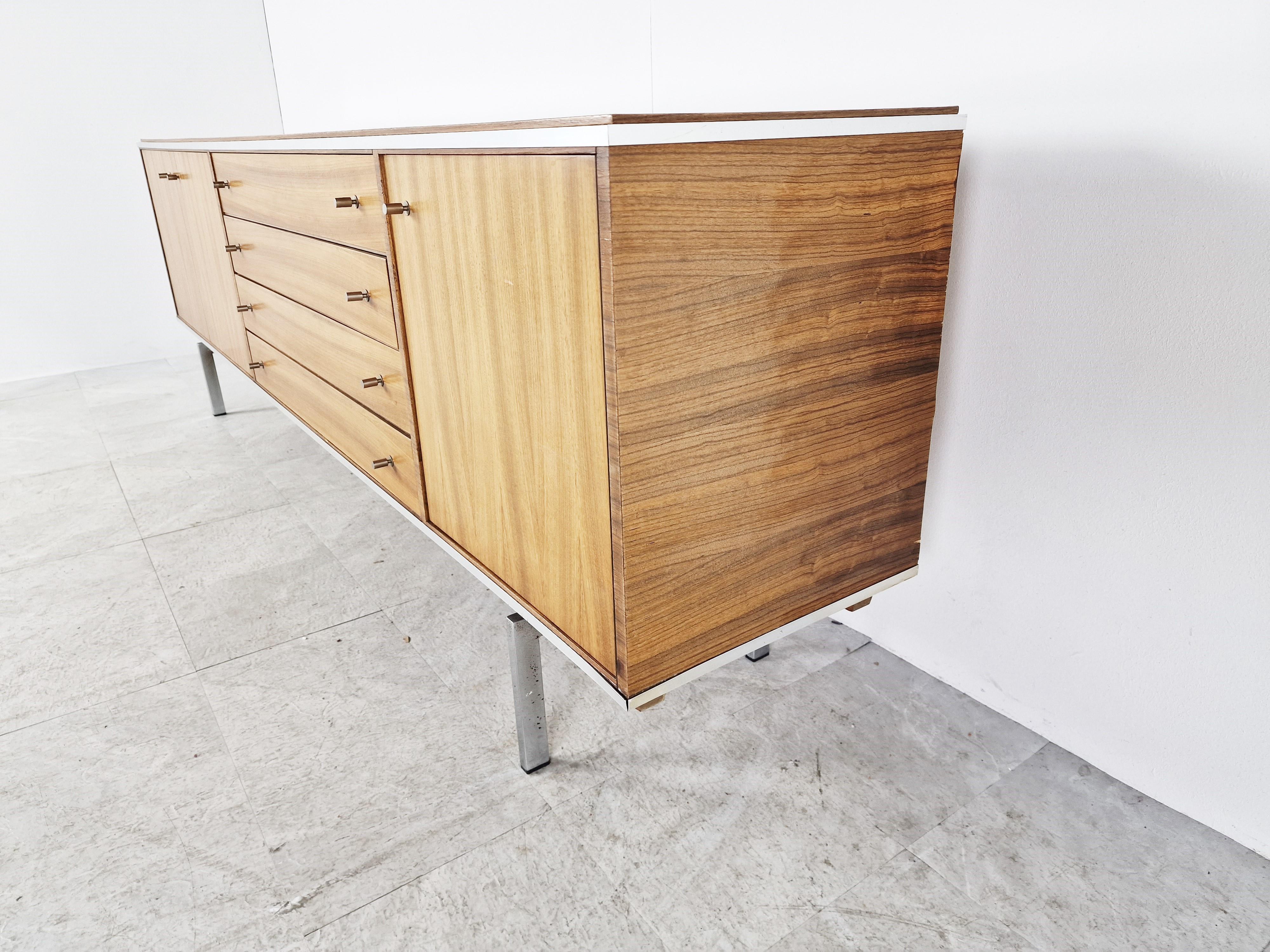 Vintage Sideboard by Pieter De Bruyne for Al Meubel, 1960s In Good Condition For Sale In HEVERLEE, BE