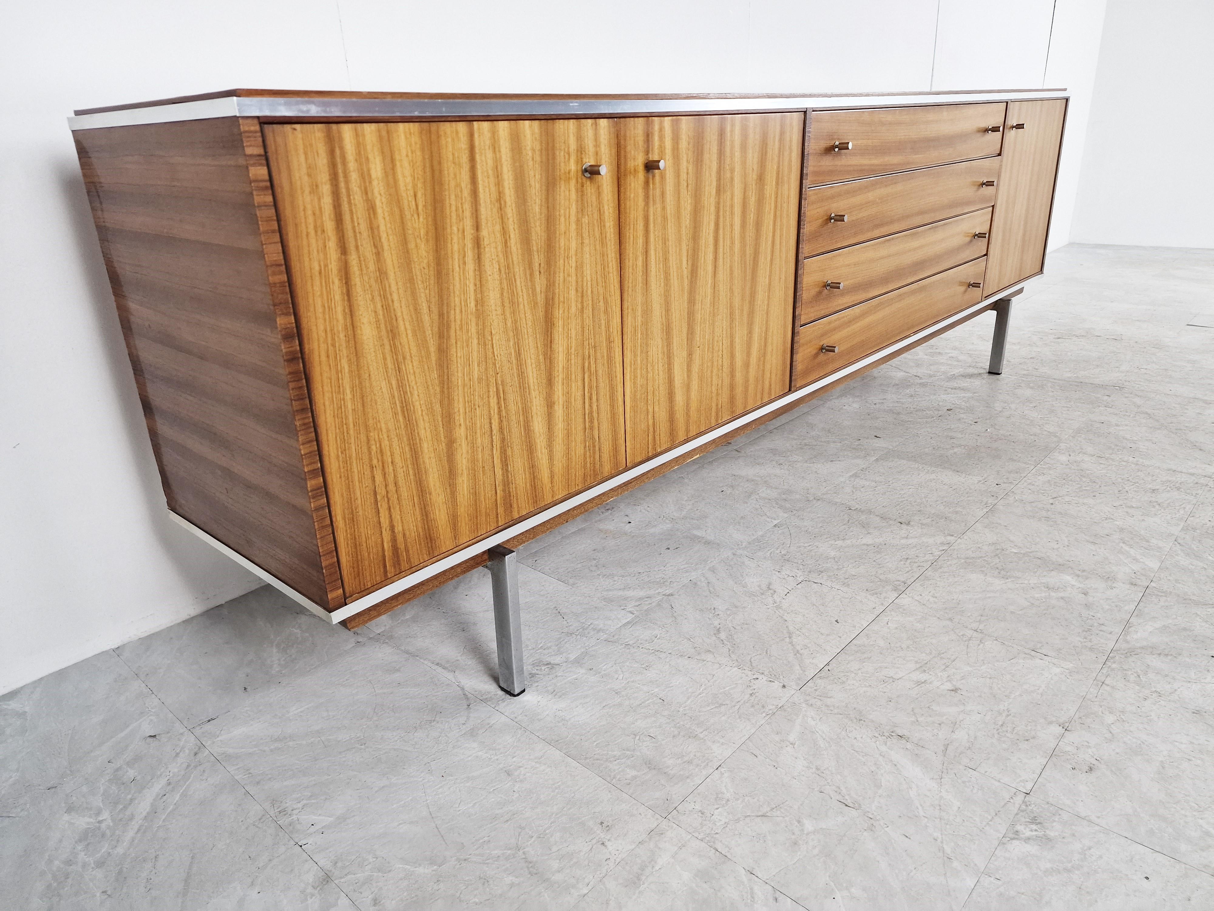 Mid-20th Century Vintage Sideboard by Pieter De Bruyne for Al Meubel, 1960s For Sale