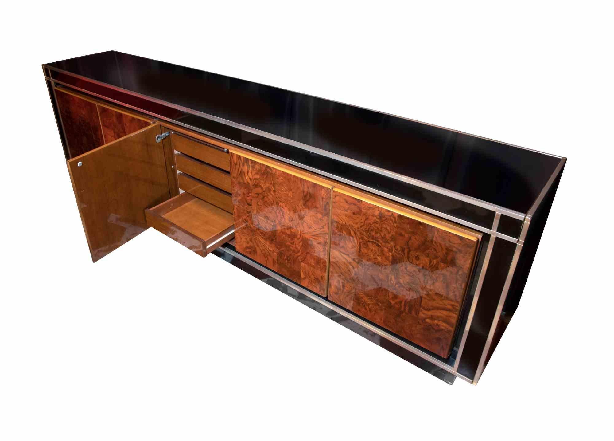 Italian Vintage Sideboard by Willy Rizzo for Mario Sabot, Italy, 1970s
