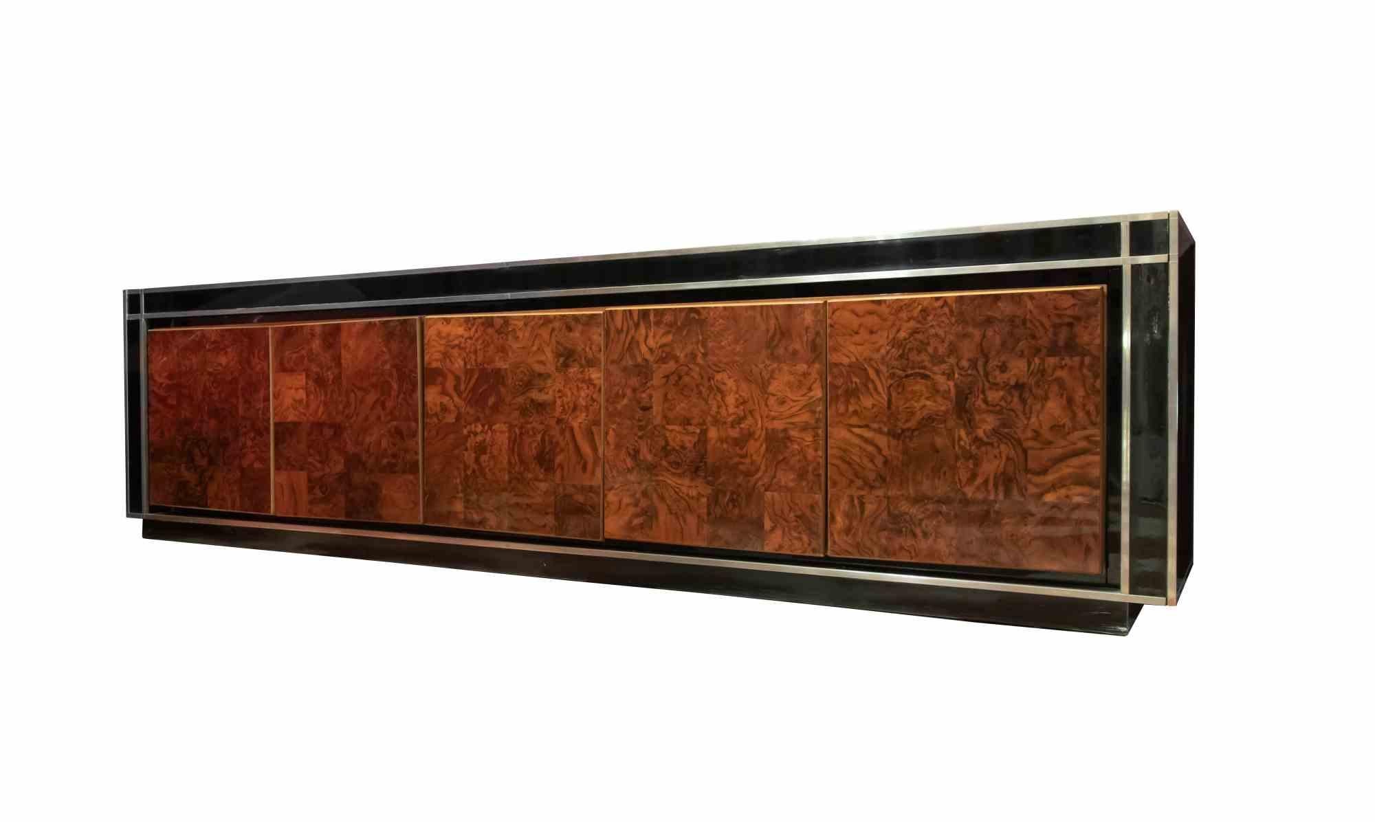 Late 20th Century Vintage Sideboard by Willy Rizzo for Mario Sabot, Italy, 1970s