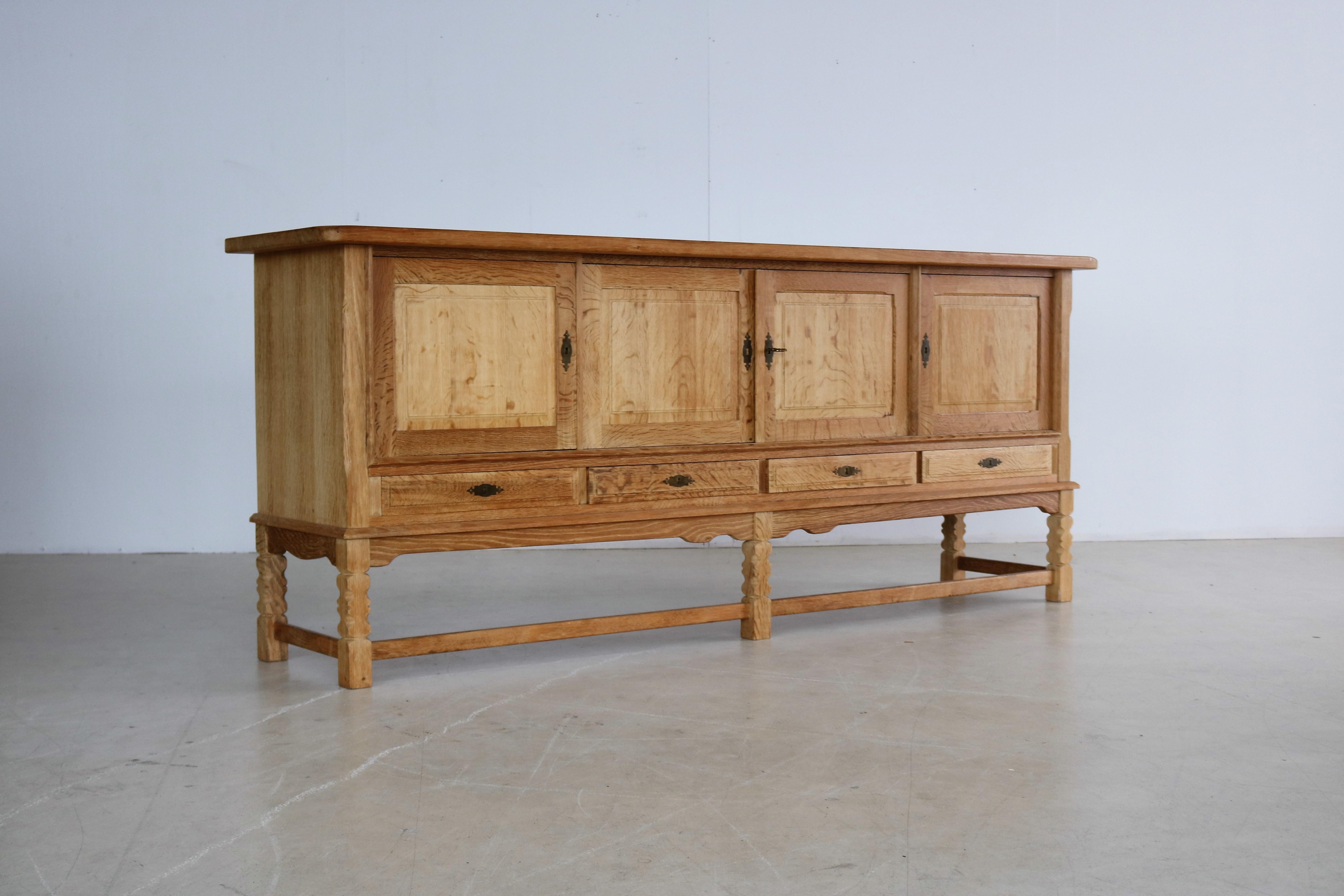 Vintage Sideboard Dresser, 1950s Brutalist 8