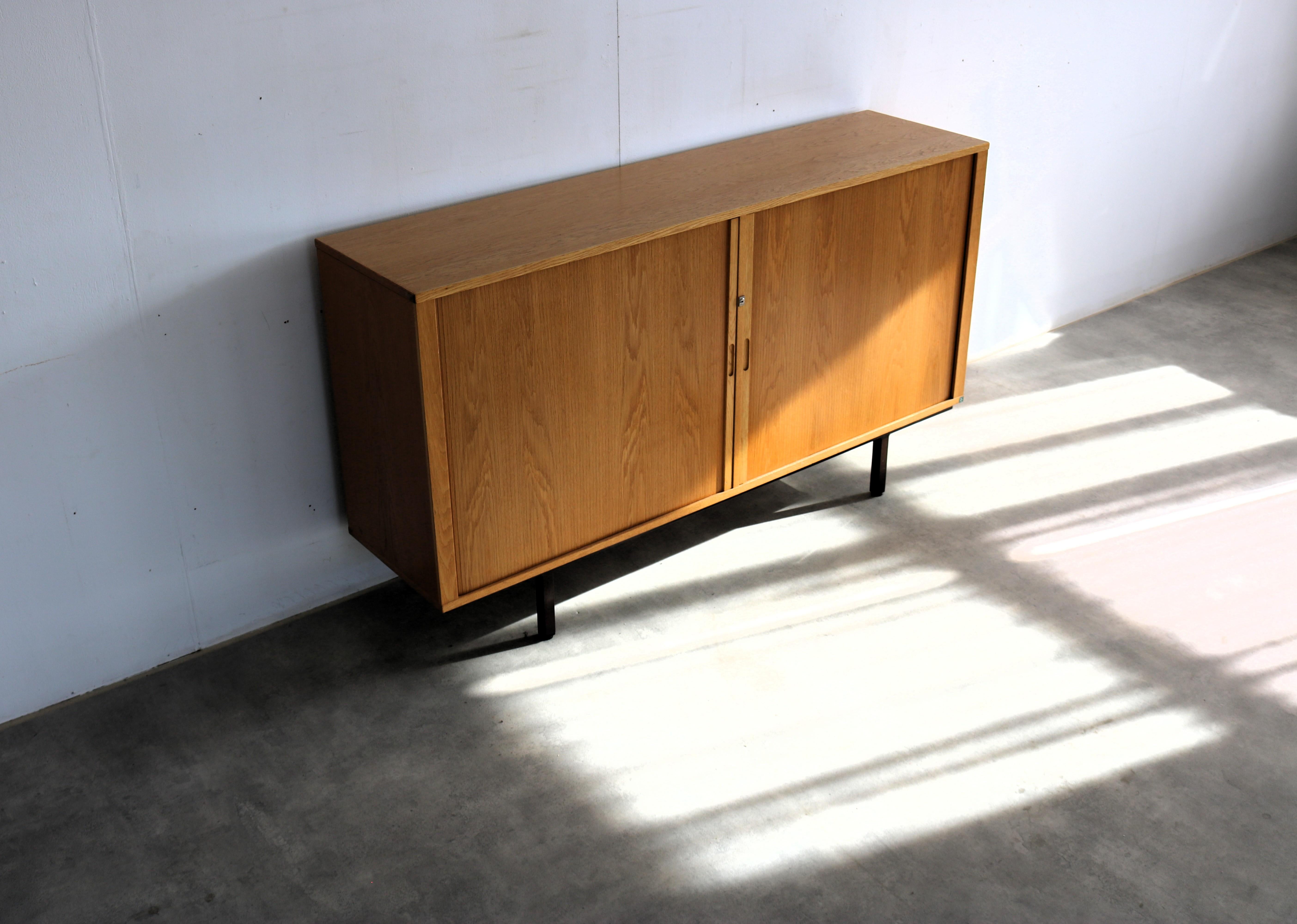 vintage sideboard  dresser  tambour  60s  Danish 6