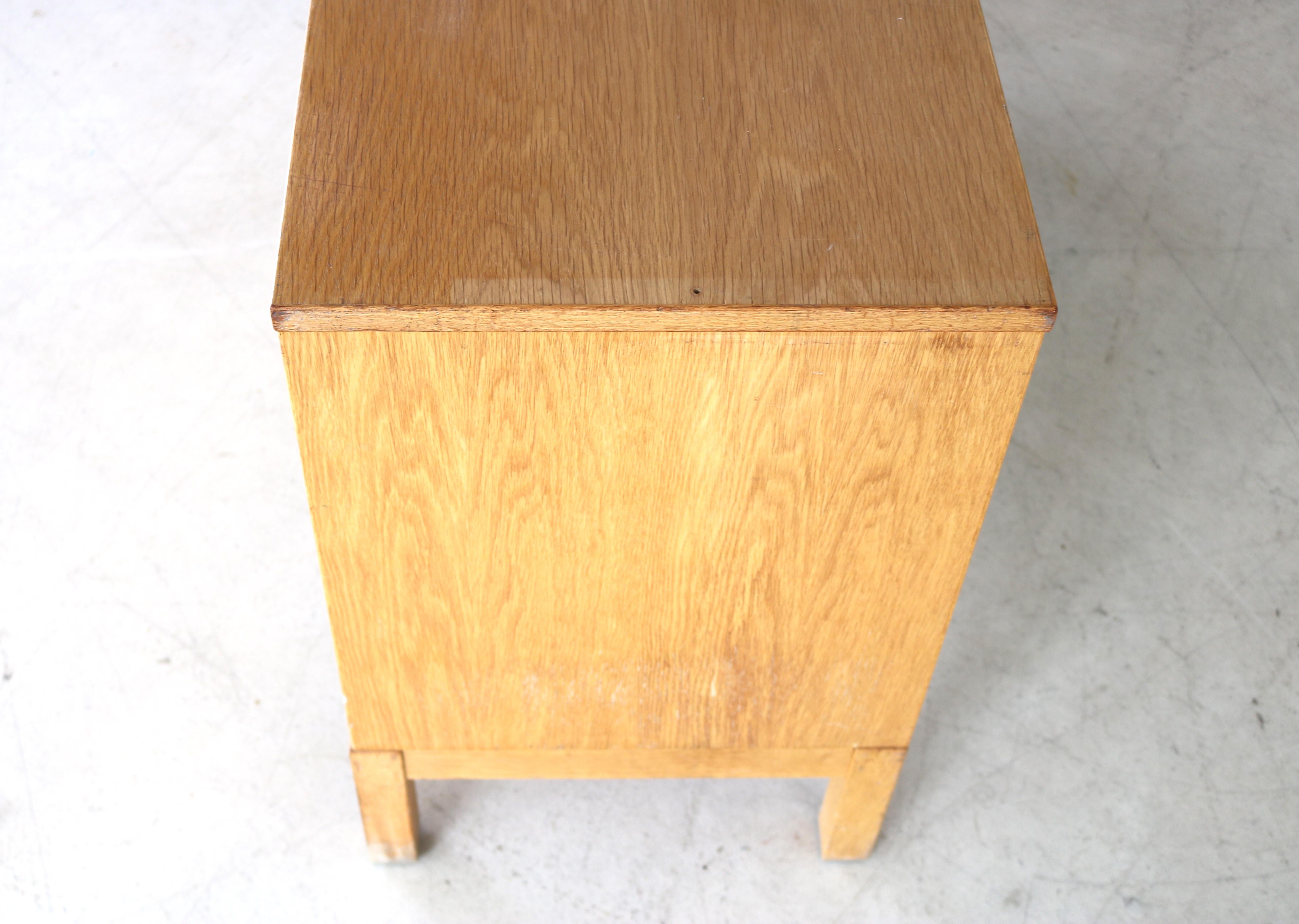 Beech vintage sideboard | filing cabinet | 70s | Kinnarps For Sale