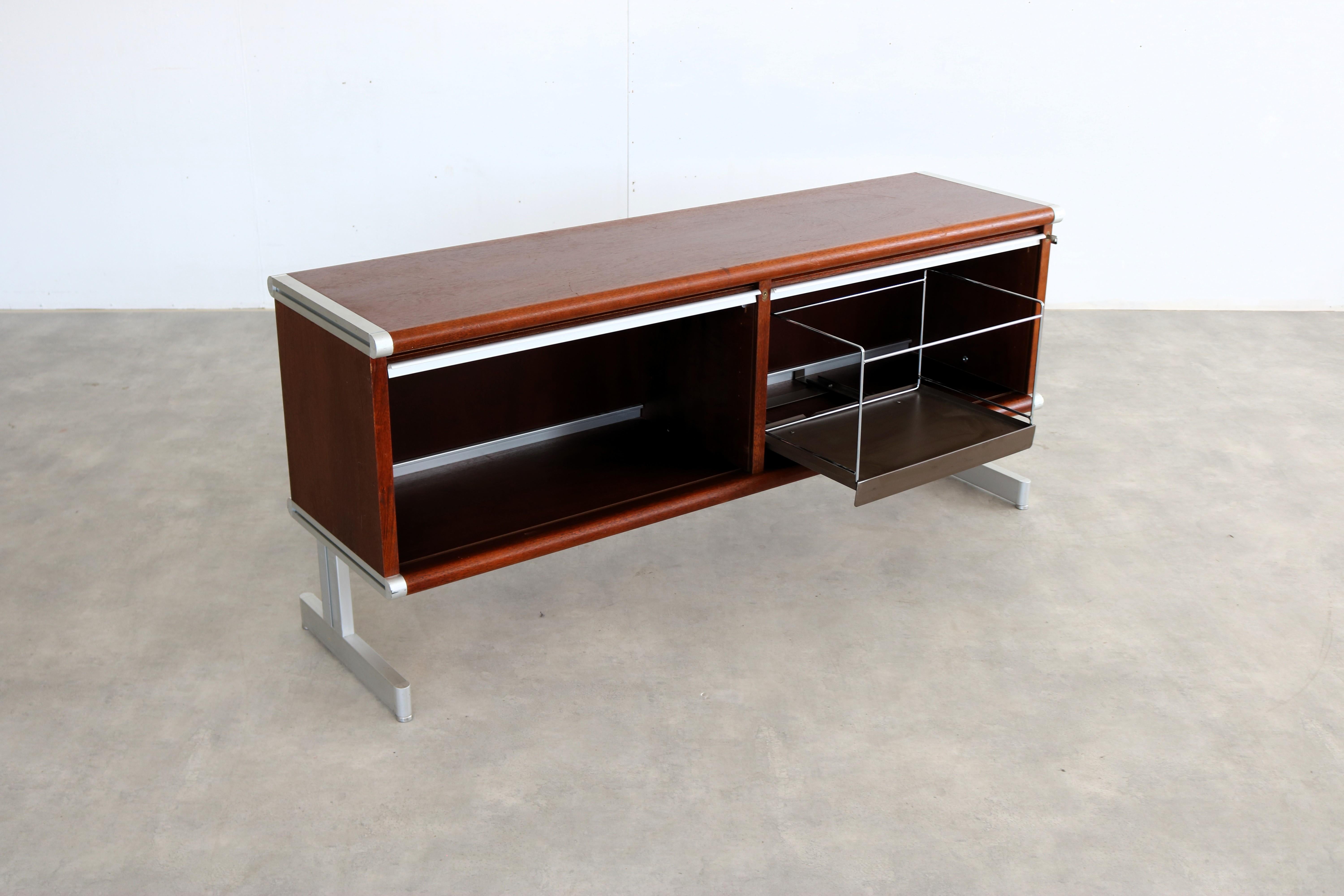 vintage sideboard  filing cabinet  70s  Swedish For Sale 5