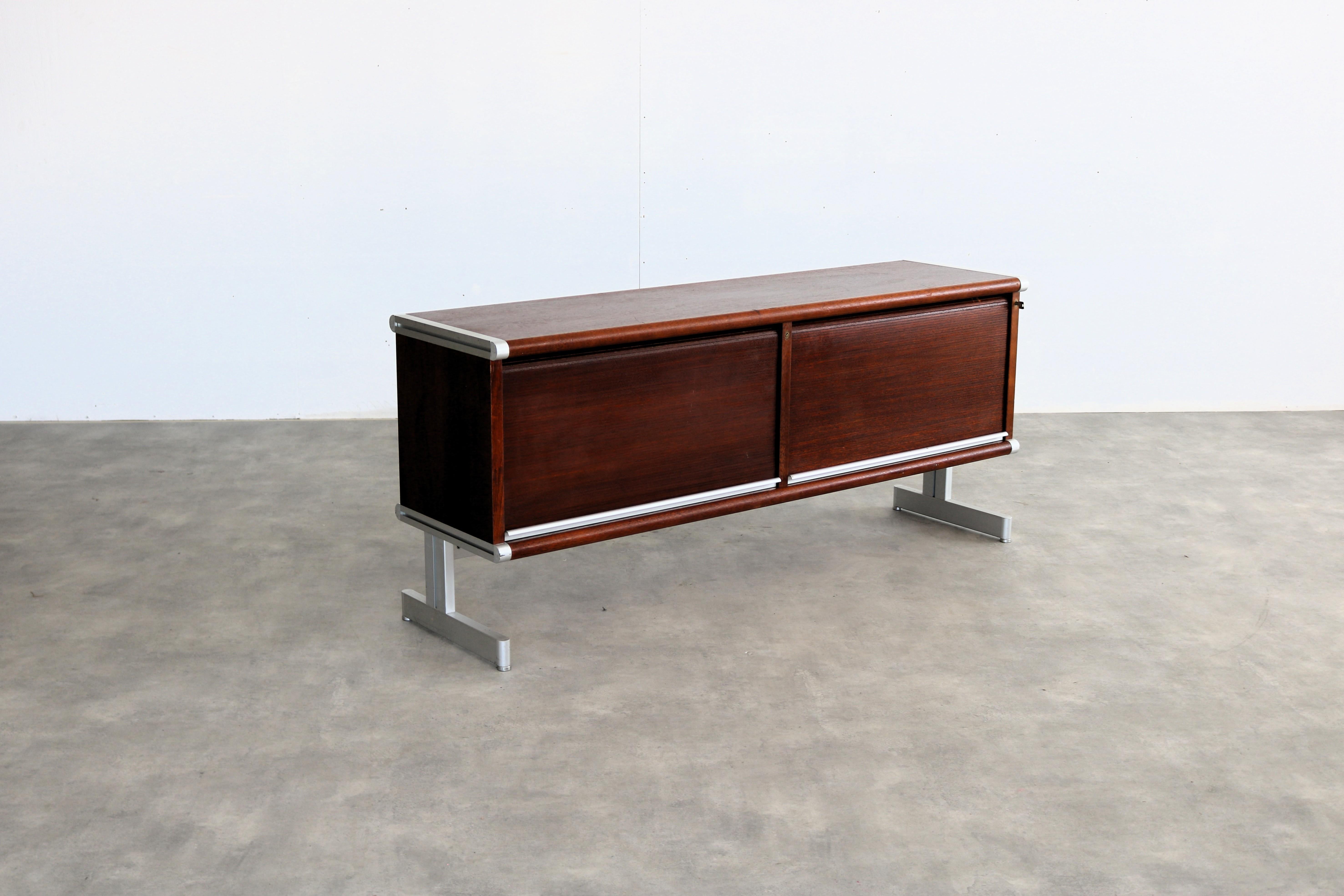 vintage sideboard  filing cabinet  70s  Swedish In Good Condition For Sale In Lemmer, NL