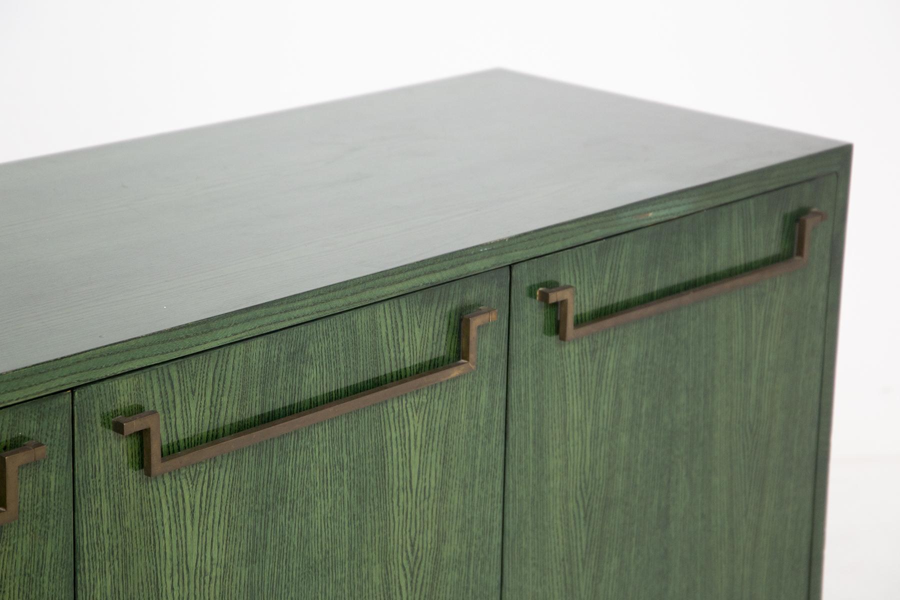 Late 20th Century Vintage Sideboard in Green Wood by Vivai del Sud
