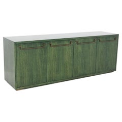 Vintage Sideboard in Green Wood by Vivai del Sud