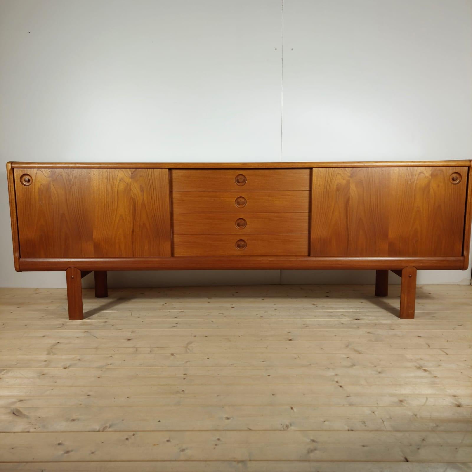 Vintage sideboard in teak, Denmark 1960 in vendita 3