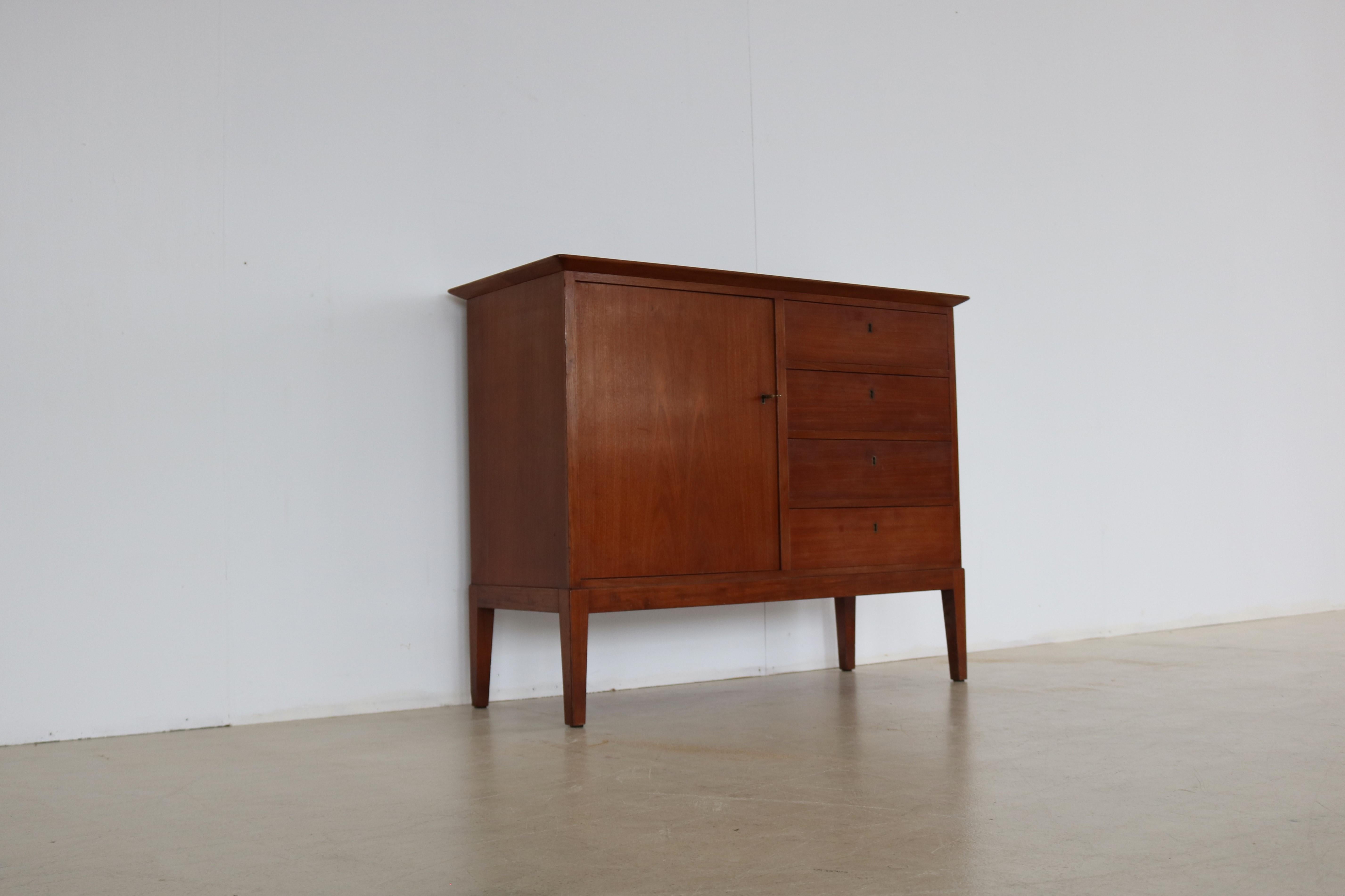 Vintage Sideboard Locker 1940s Fritz Hansen In Good Condition In Lemmer, NL