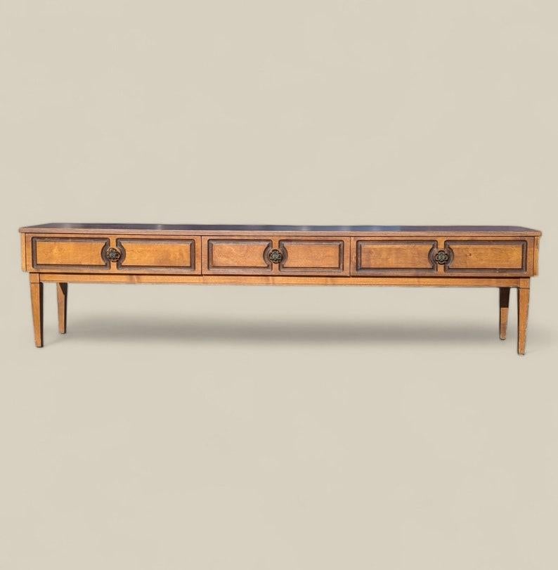 Mid-Century moderno Credenza vintage, metà secolo, comò unico, mobile, 9 cassetti, buffet in vendita
