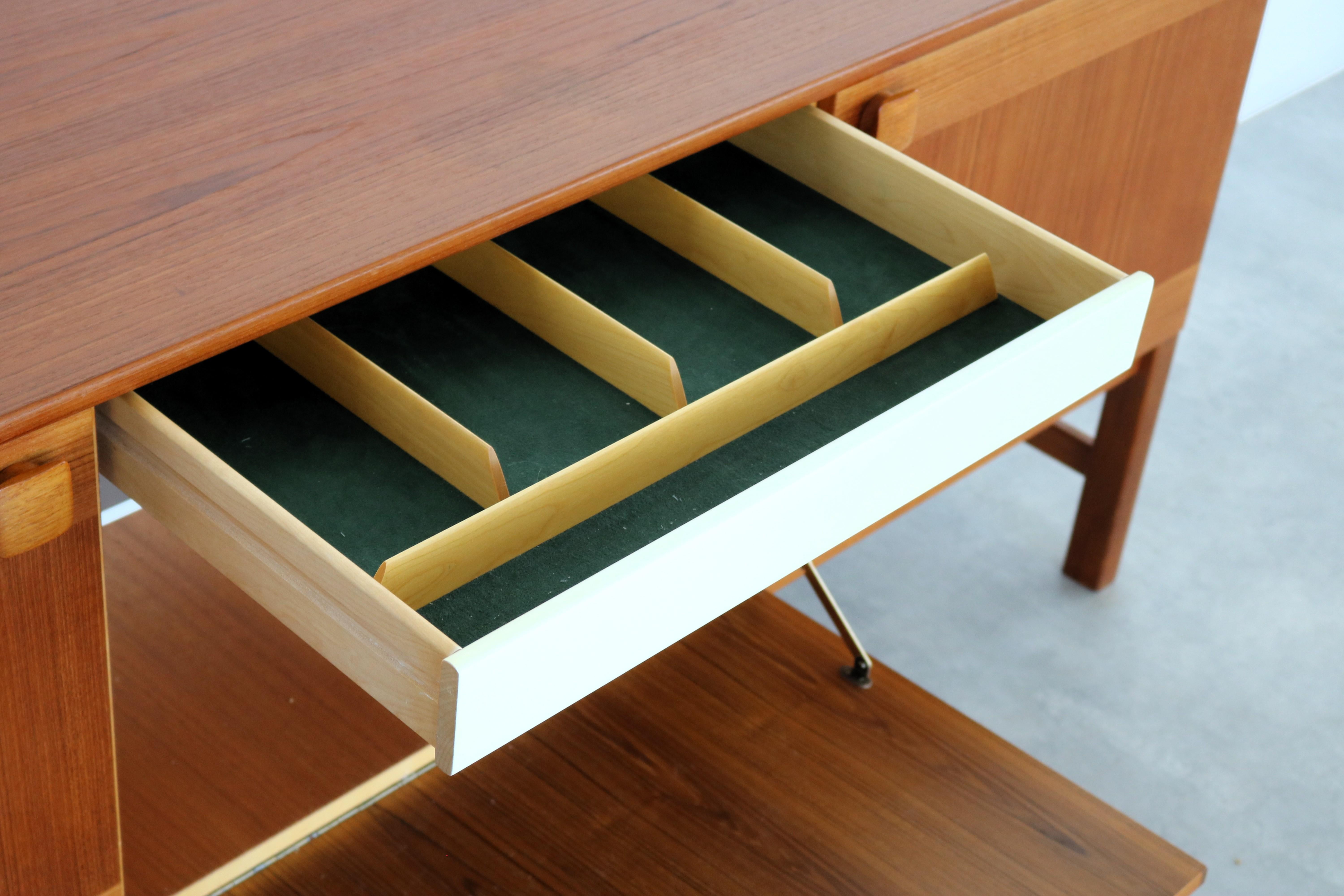 vintage sideboard  sideboard  teak  1960s  Swedish For Sale 6