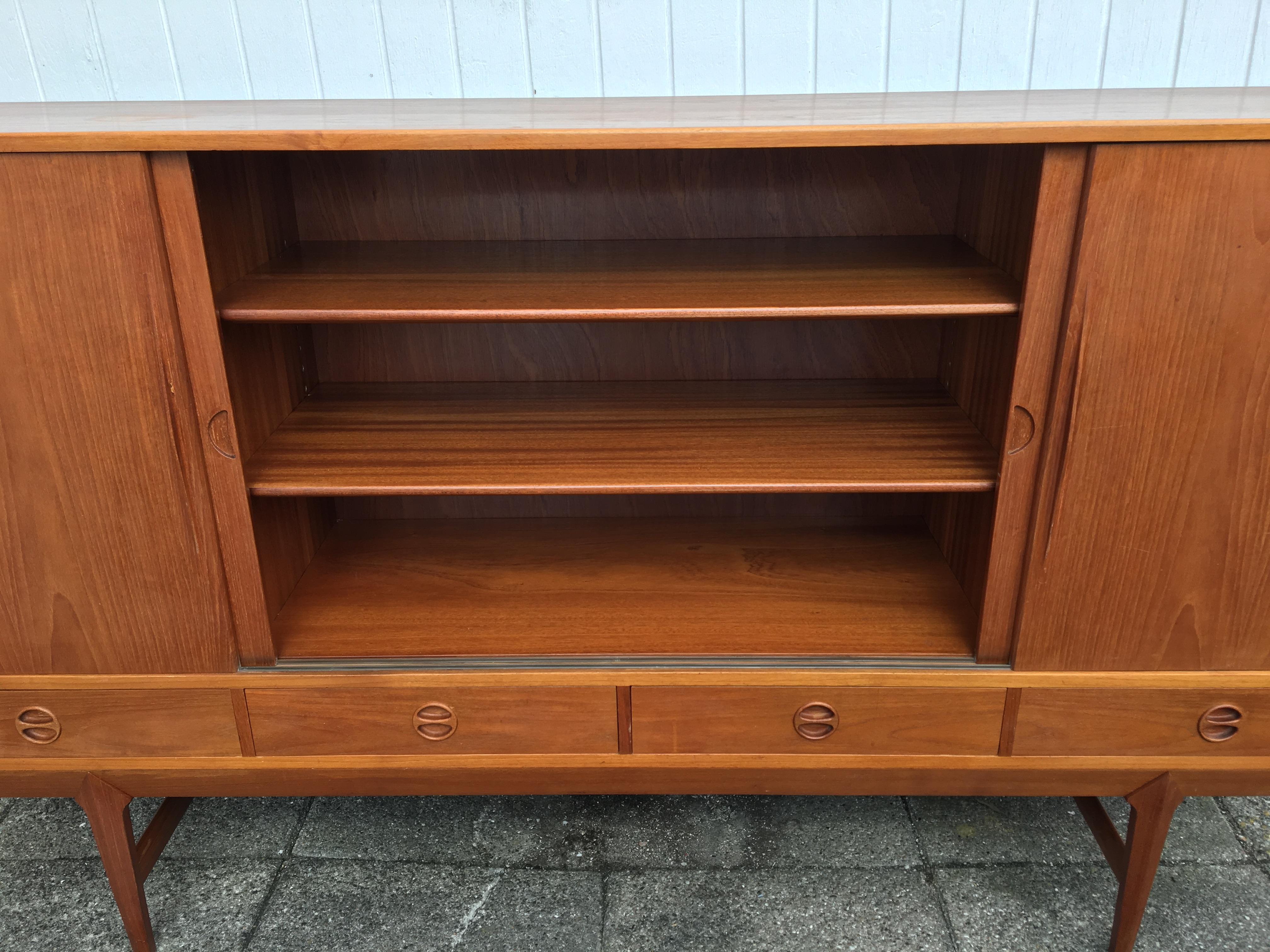 Vintage Sideboard Teak, 1960s In Distressed Condition In Odense, Denmark