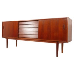 Vintage sideboard  Teak  "Trio"  Nils Jonsson  Hugo Troeds  Swedish design