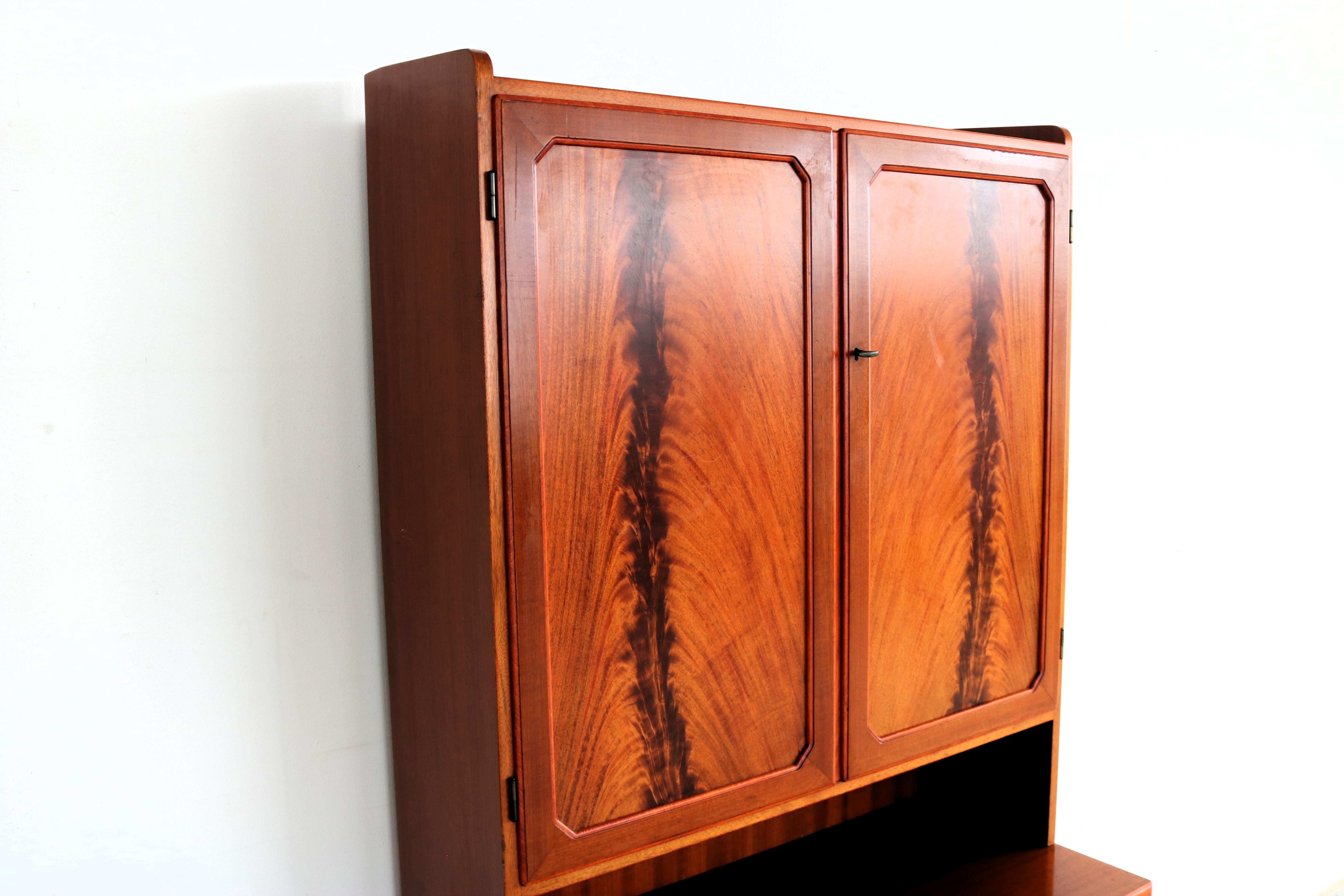 Wood vintage sideboard | wall cupboard | 60s | Sweden For Sale