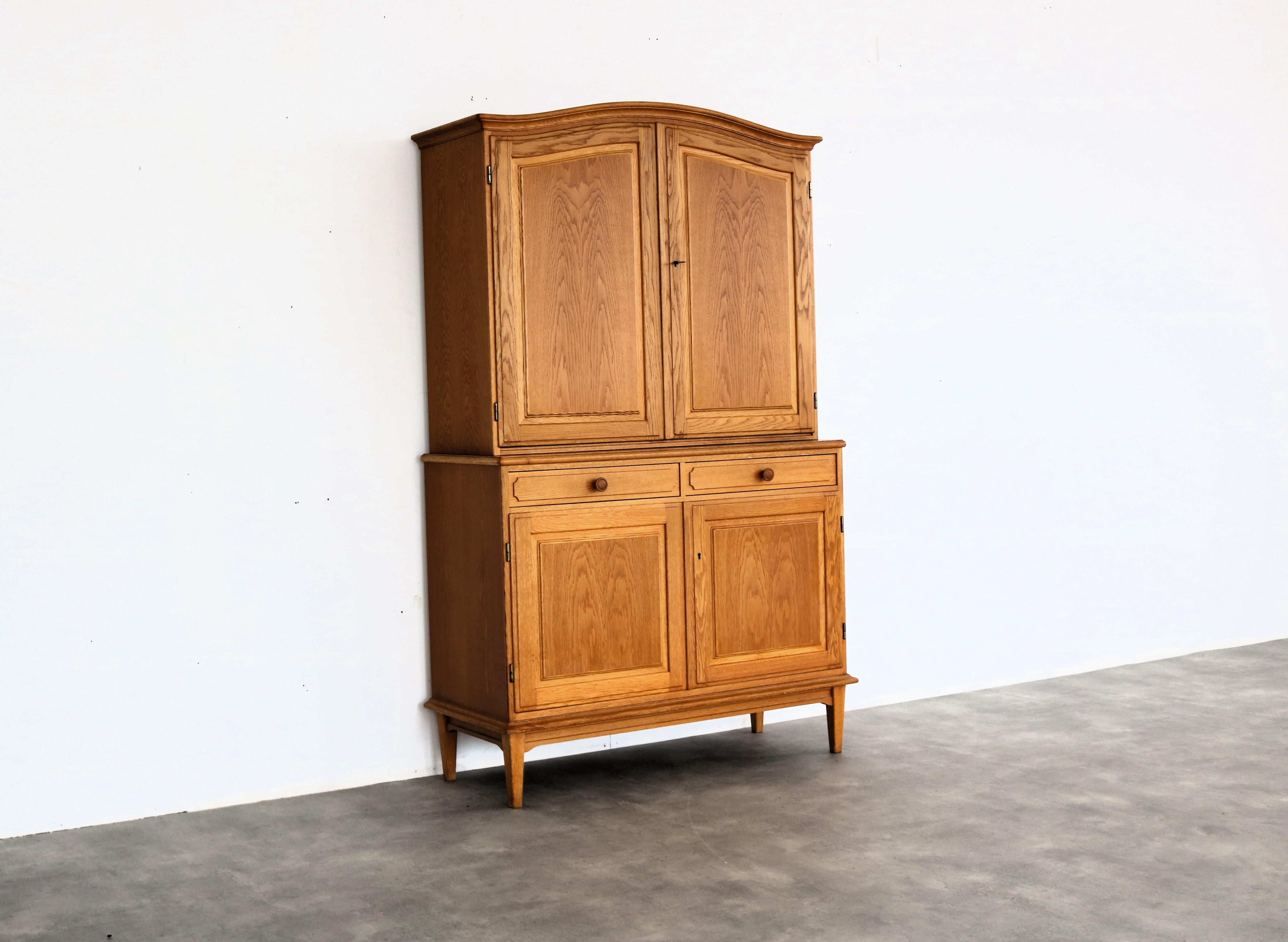 vintage sideboard  wall cupboard  60s  Swedish In Good Condition For Sale In GRONINGEN, NL