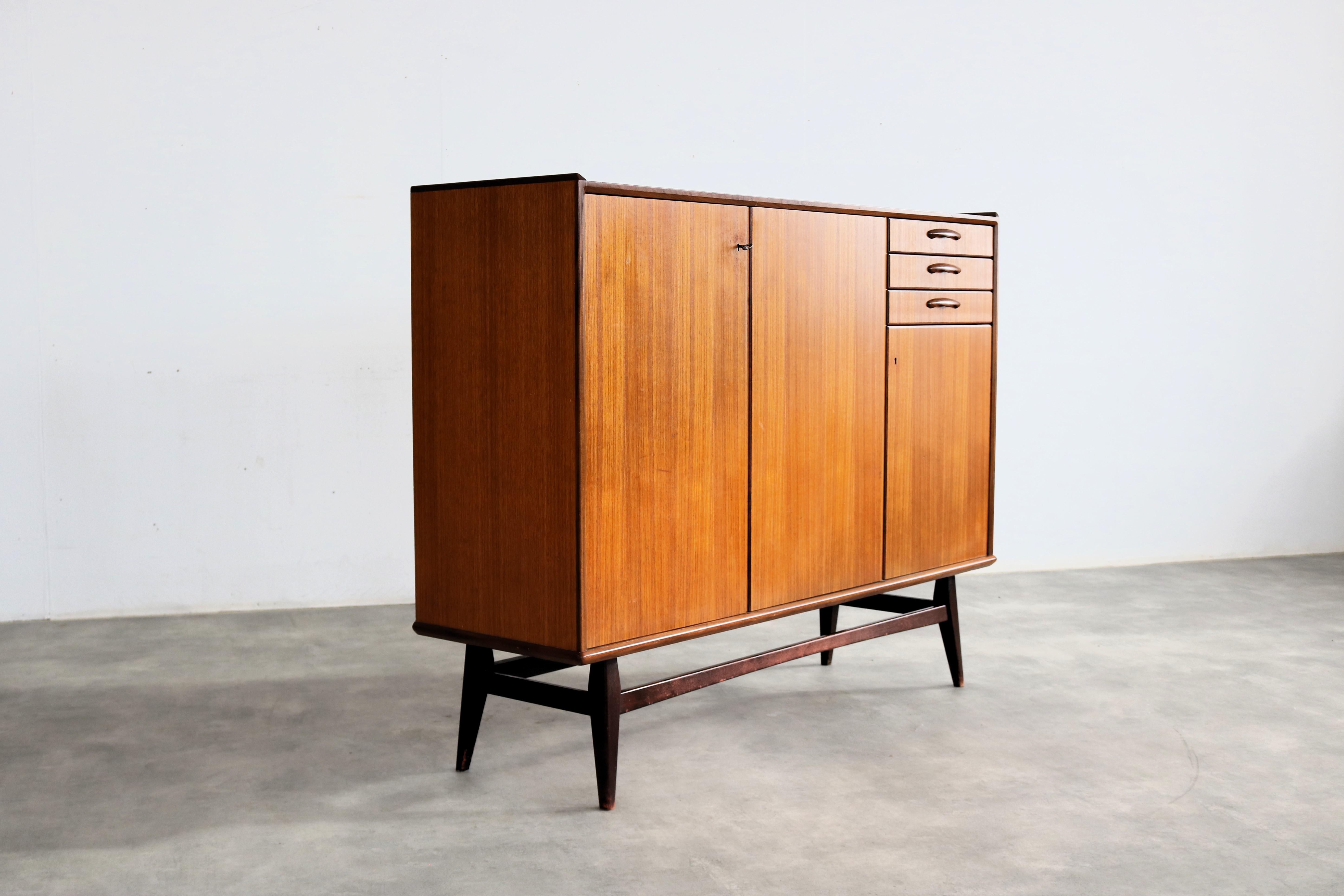 Mid-20th Century vintage sideboard  wall cupboard  60s  Swedish For Sale