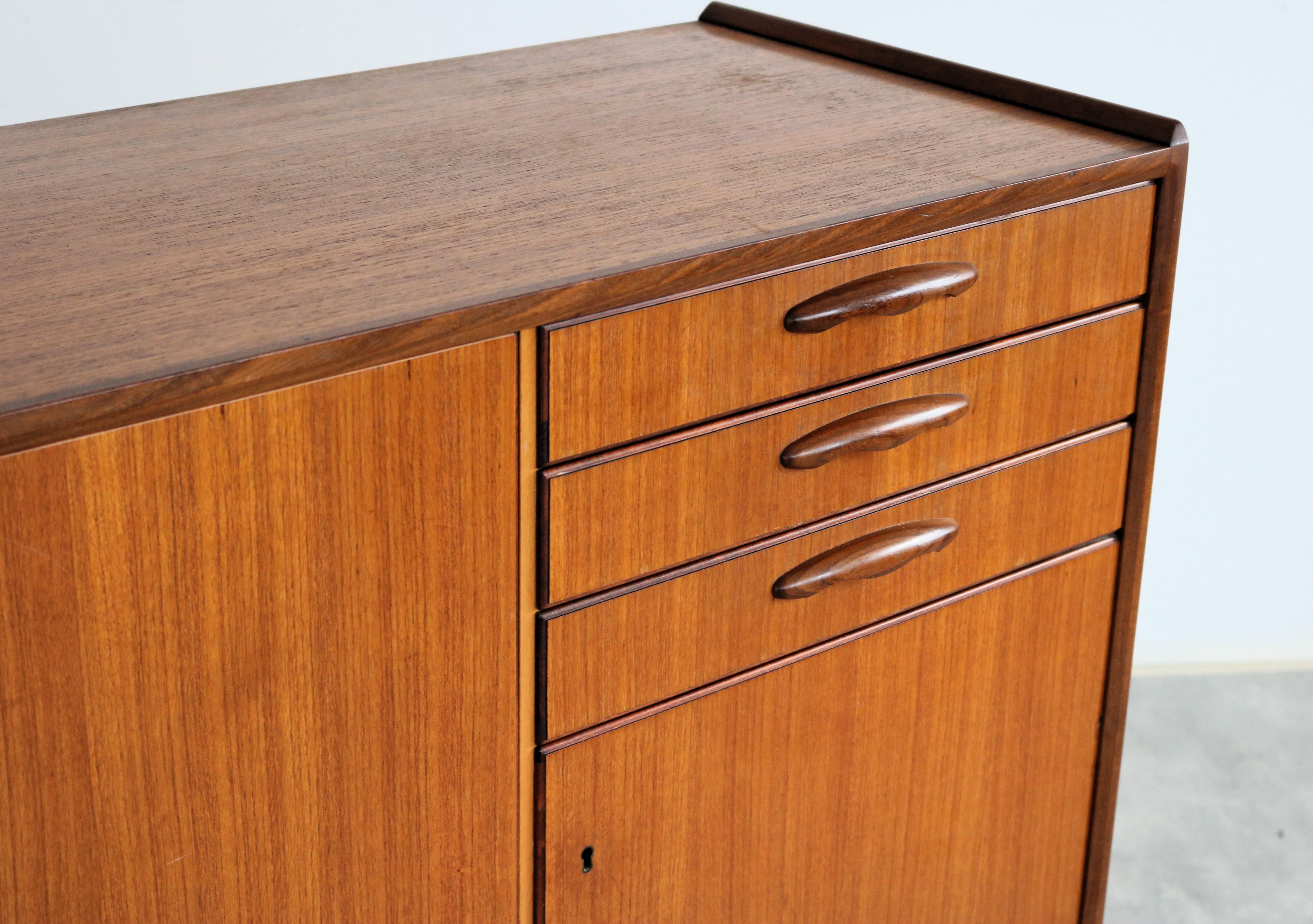 vintage sideboard  wall cupboard  60s  Swedish For Sale 1