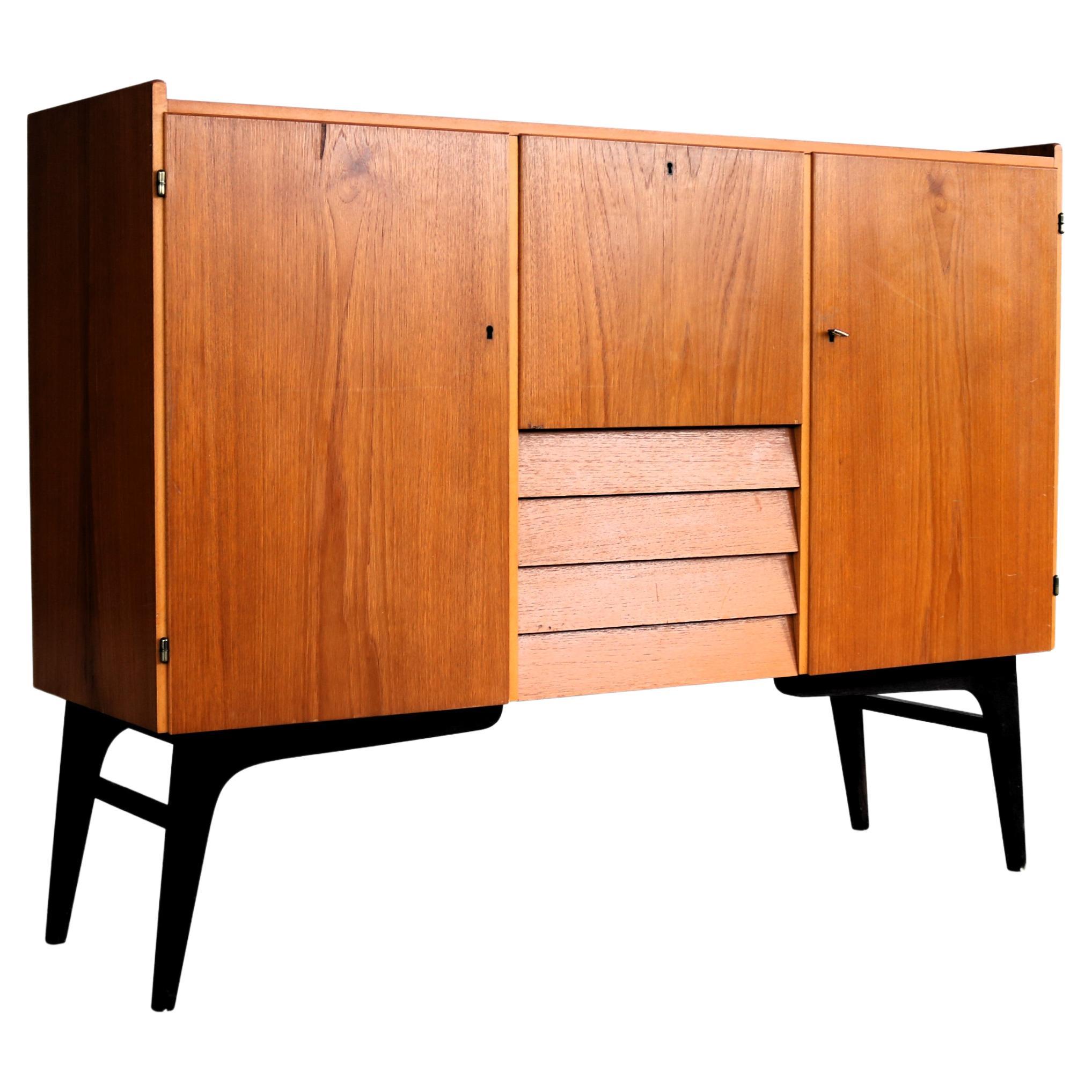 vintage sideboard  wall cupboard  60s  Swedish
