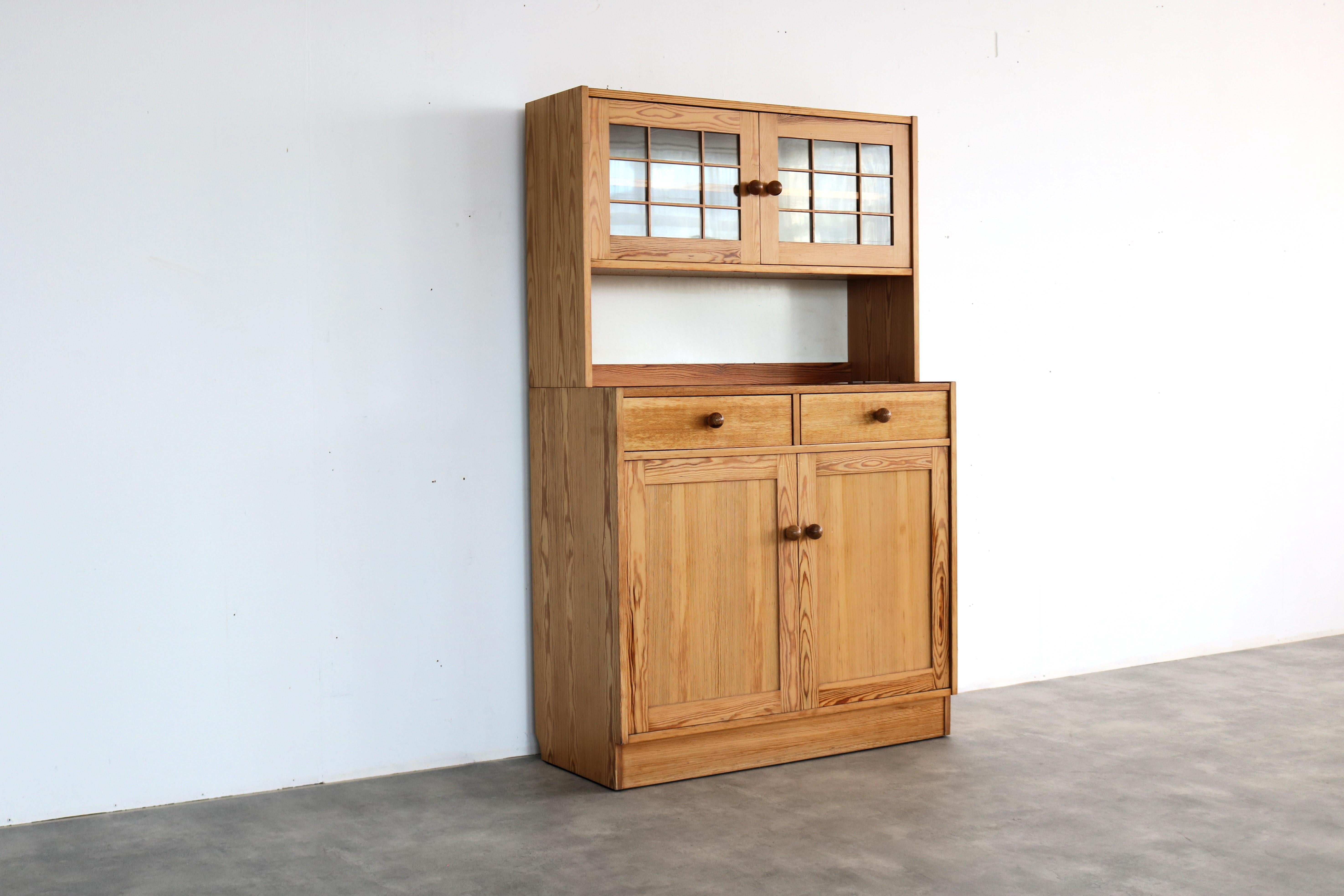 Swedish vintage sideboard | wall cupboard | pine | Sweden For Sale