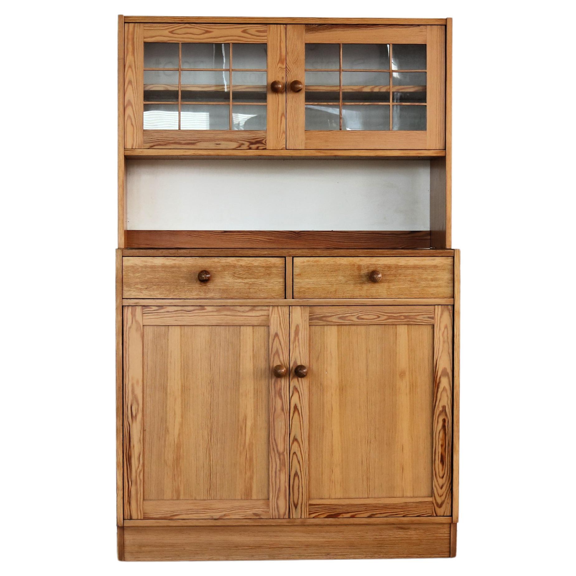 vintage sideboard | wall cupboard | pine | Sweden For Sale