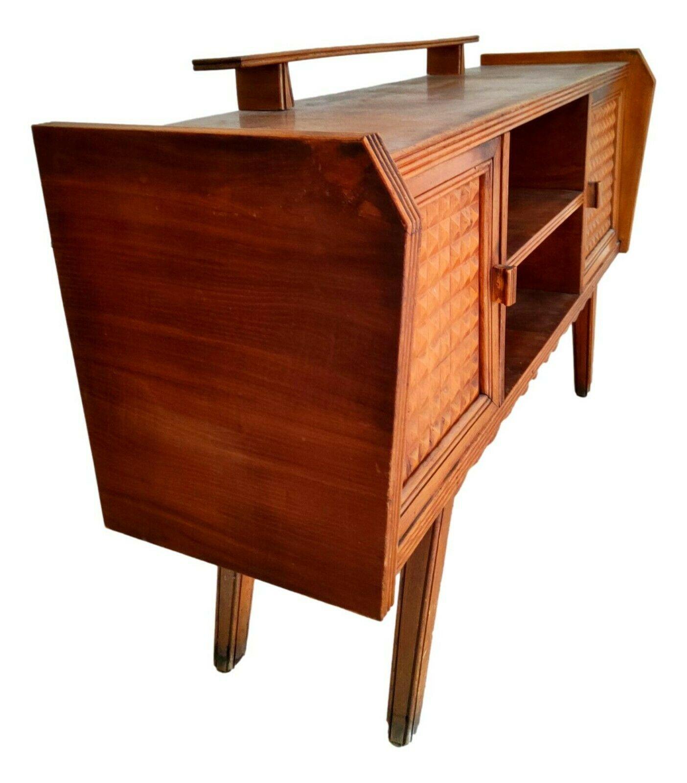 Wood Vintage Sideboard with Riser Design Paolo Buffa, 1960s